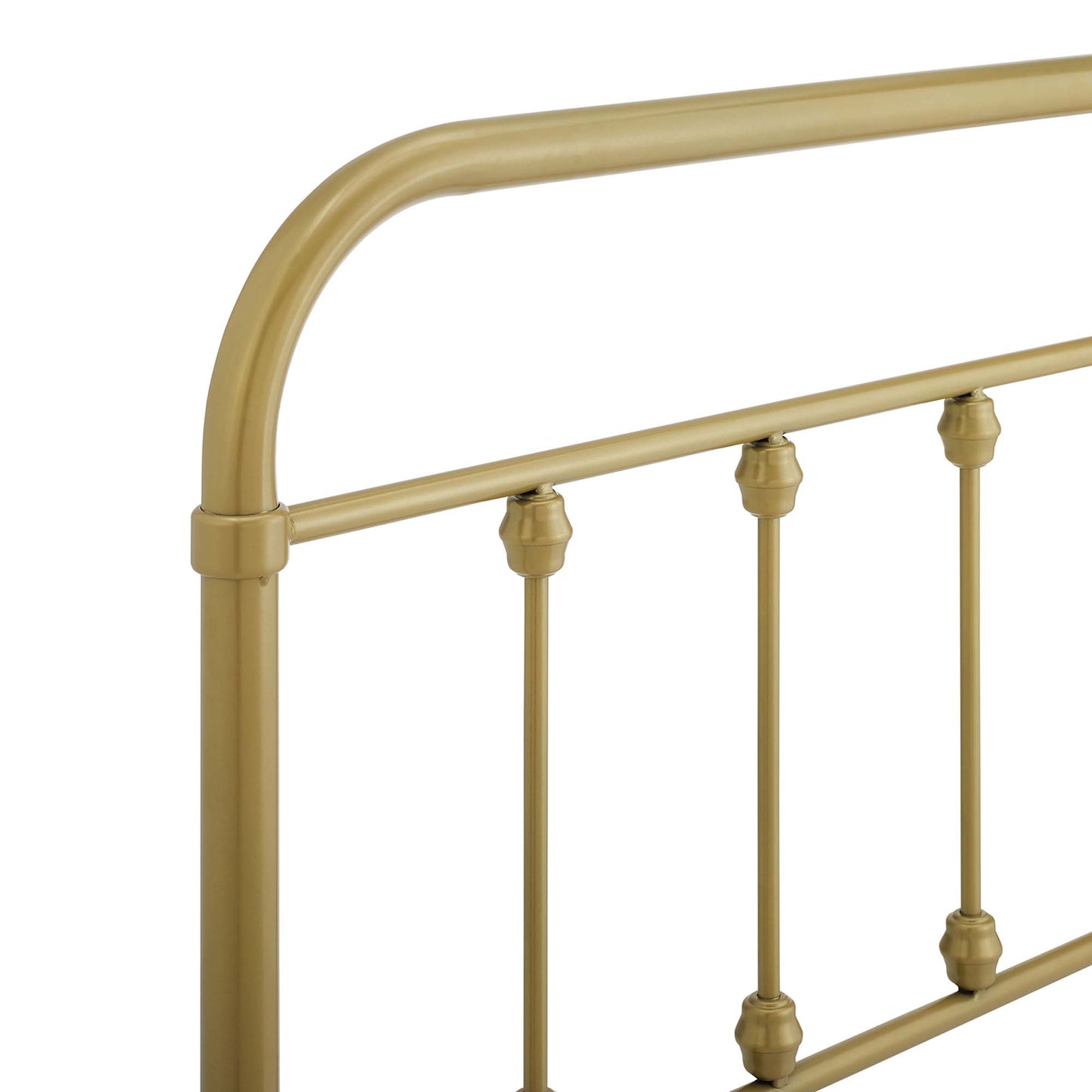 Sage Metal King Headboard by Modway Gold