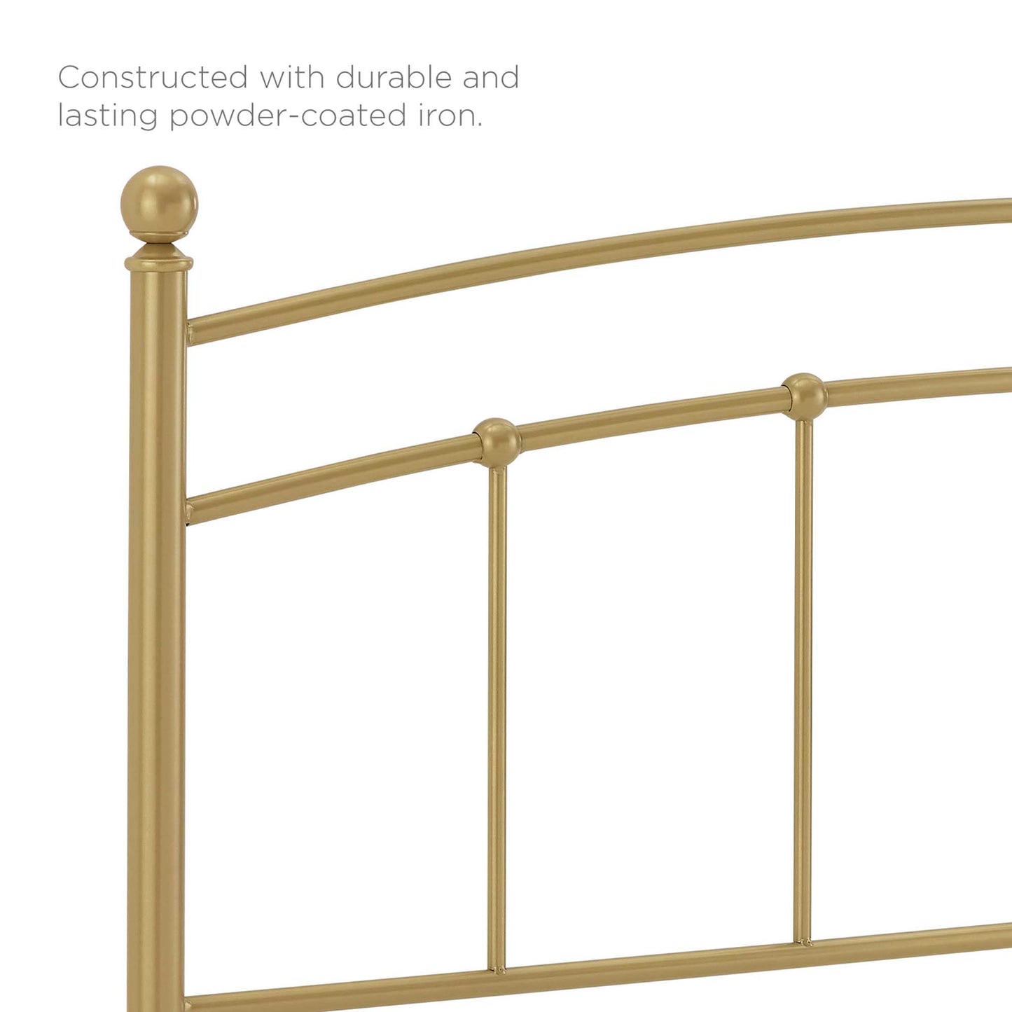 Abigail Metal Queen Headboard by Modway Gold MOD-6158-GLD