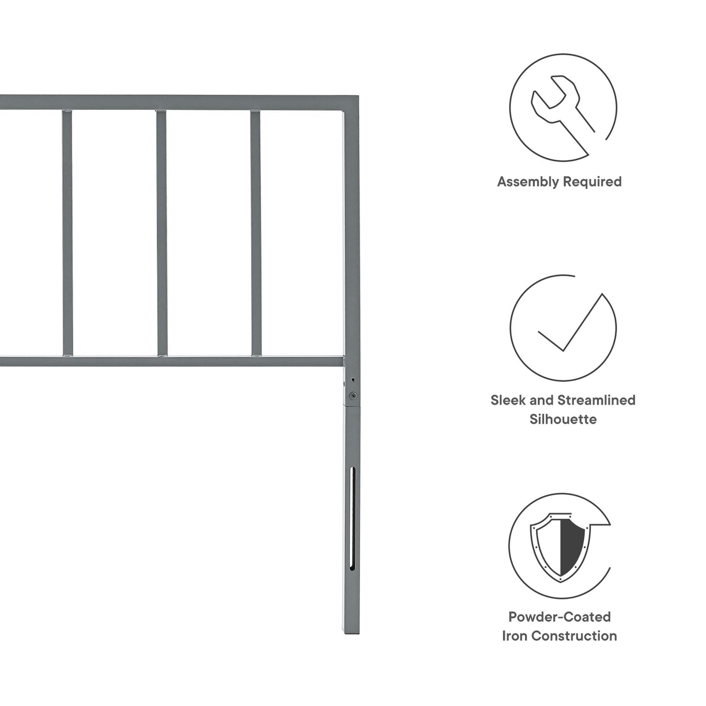 Tatum Metal Full Headboard by Modway
