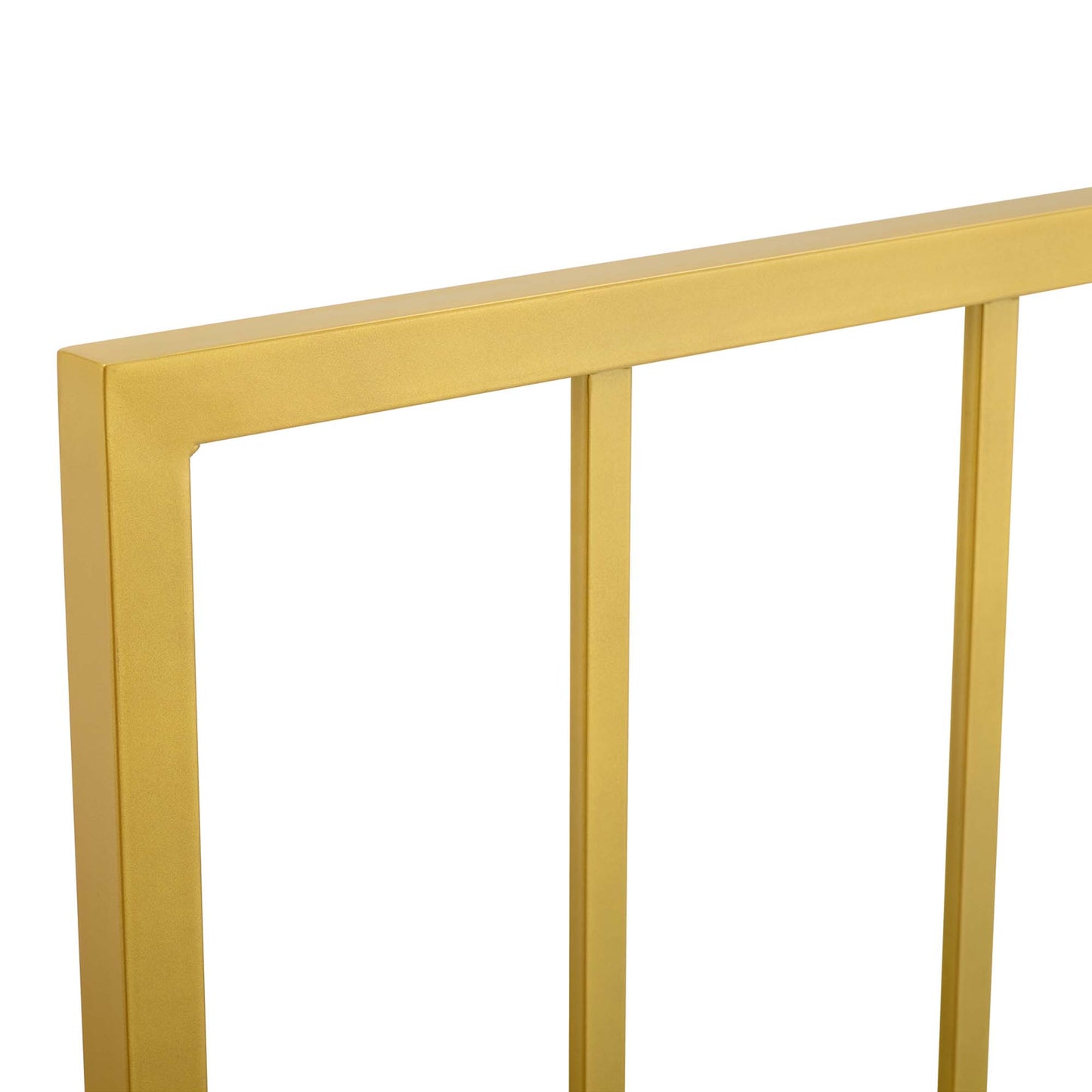 Tatum Metal Headboard by Modway in Black and Gold