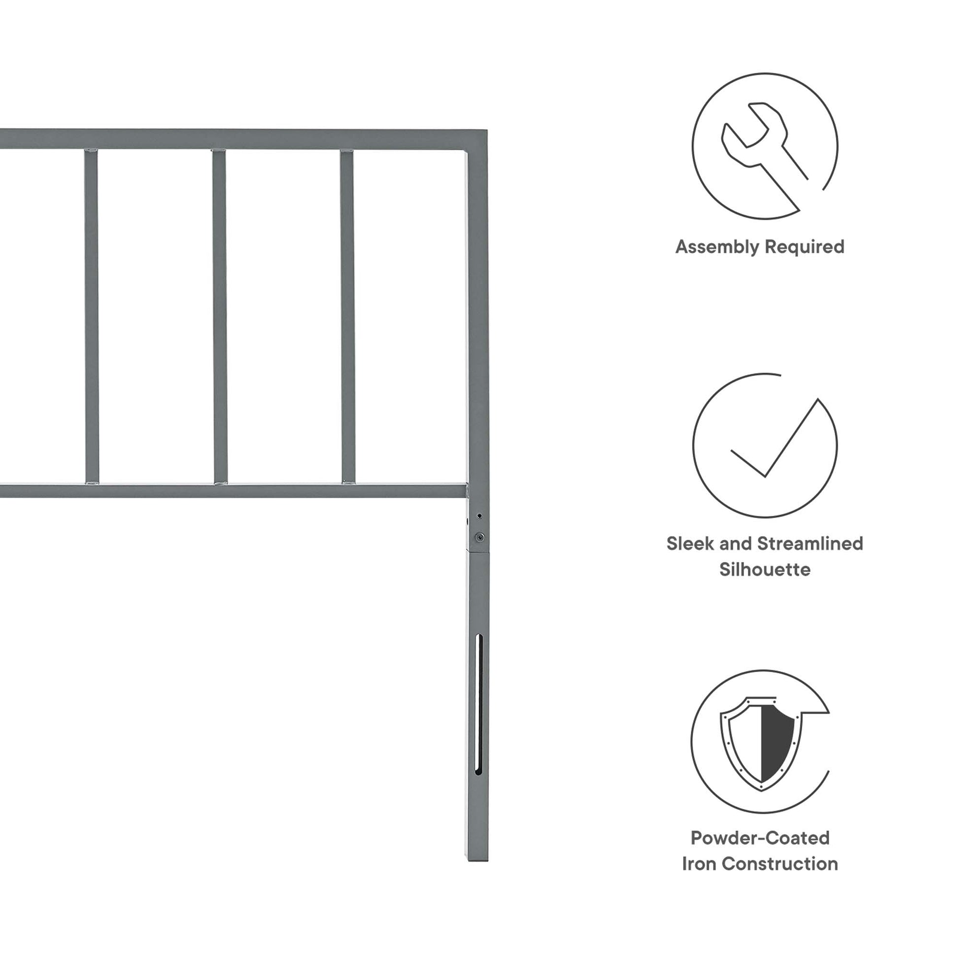 Tatum Metal King Headboard by Modway