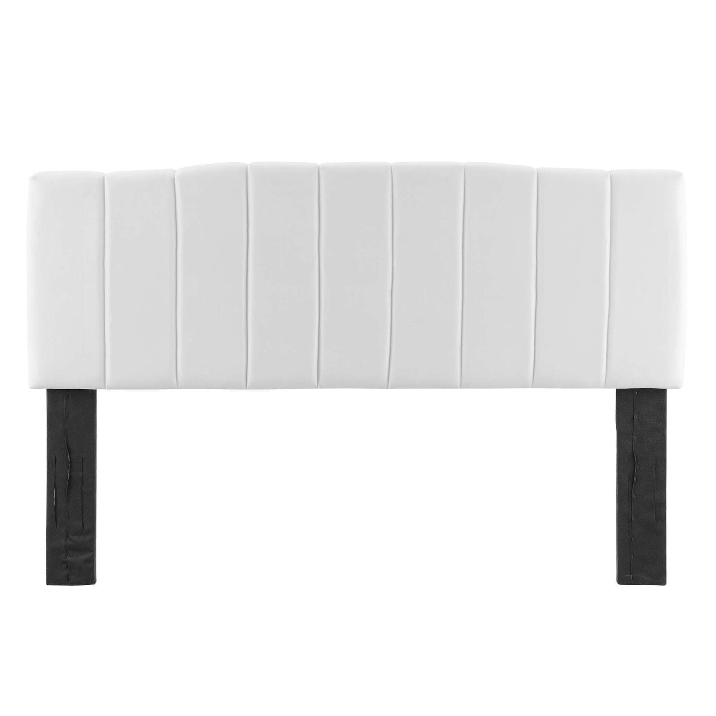Camilla Channel Tufted Performance Velvet Full/Queen Headboard by Modway MOD-6182-WHI
