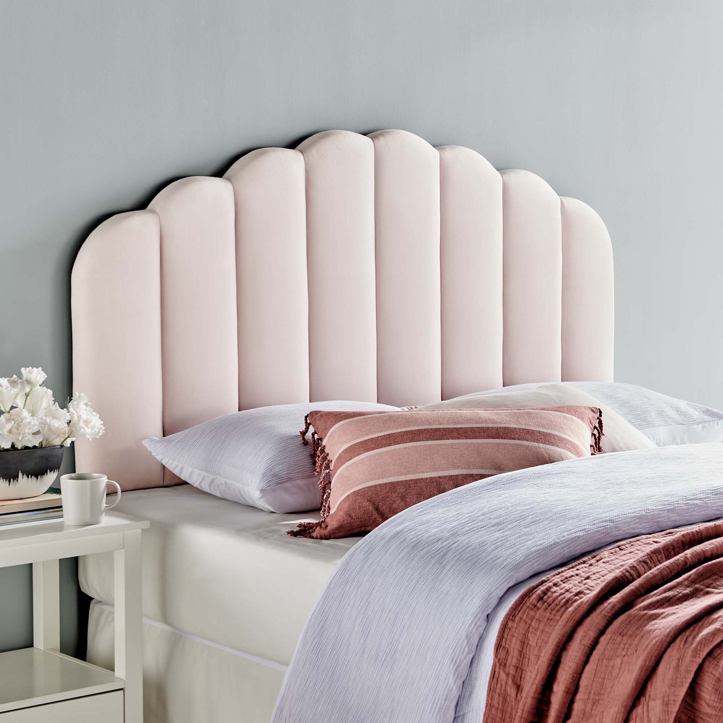 Veronique Performance Velvet Twin Headboard by Modway MOD-6206-PNK
