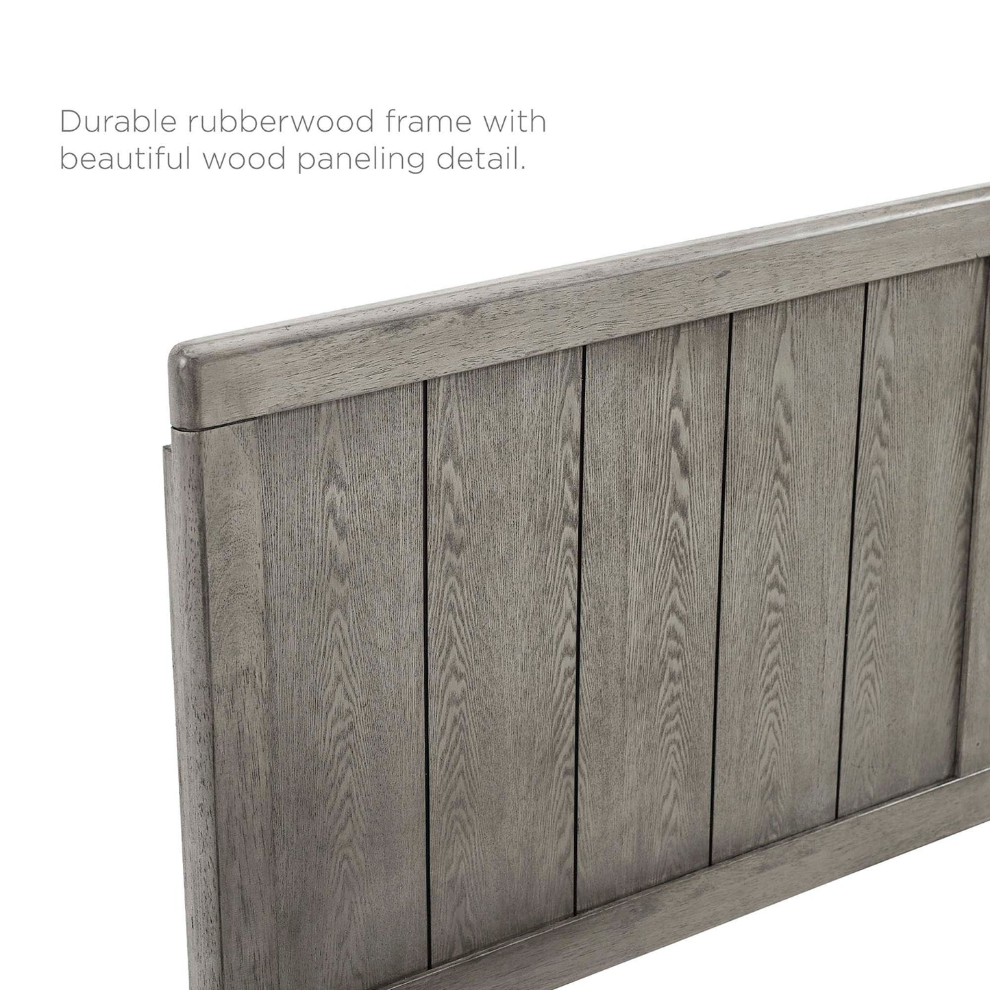 Robbie Wood Twin Headboard by Modway Gray