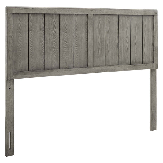 Robbie Wood King Headboard by Modway Gray MOD-6219-GRY