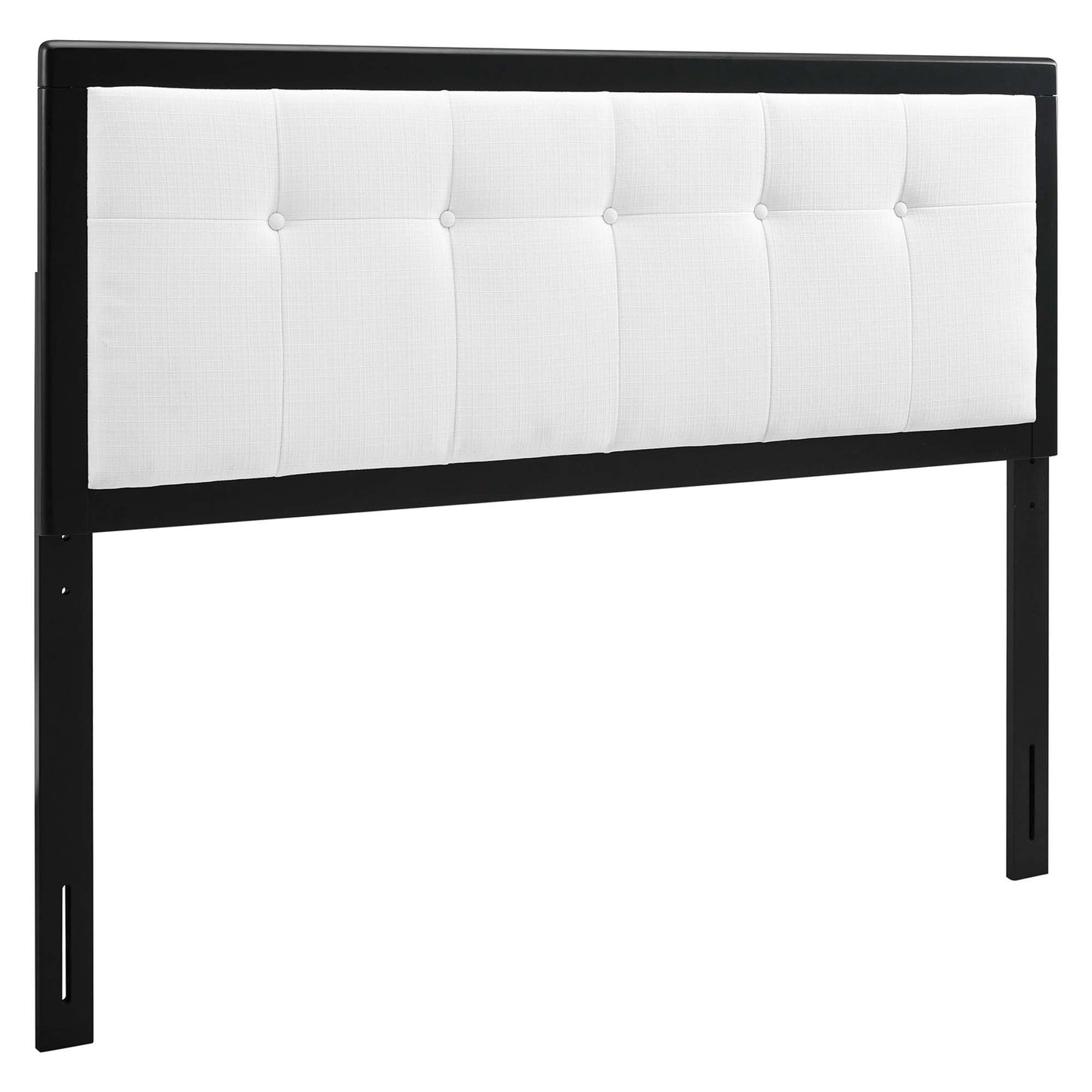 Draper Tufted Fabric and Wood Queen Headboard by Modway MOD-6226-BLK-WHI