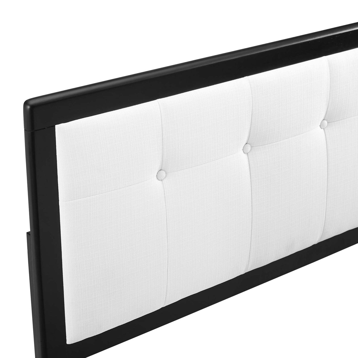 Draper Tufted Fabric and Wood Queen Headboard by Modway MOD-6226-BLK-WHI