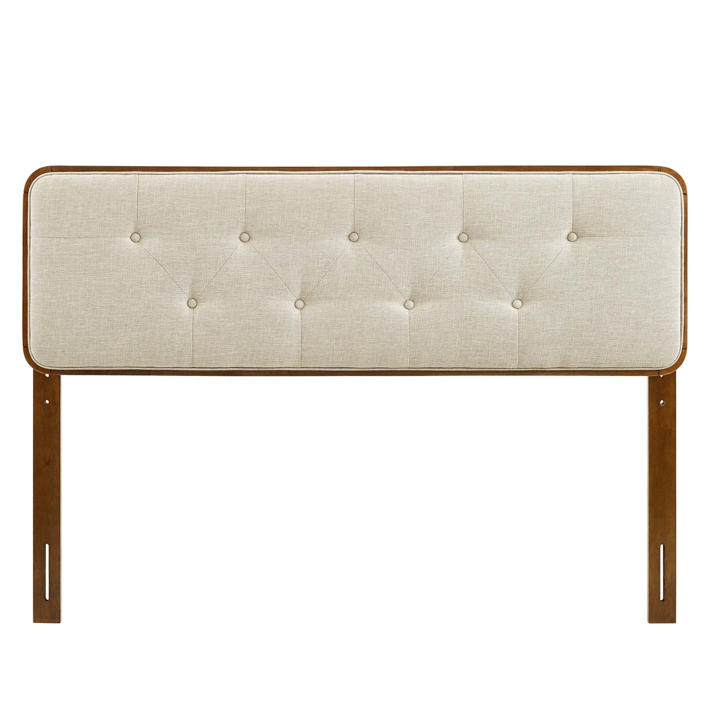 Collins Tufted Fabric and Wood Queen Headboard by Modway MOD-6234-WAL-BEI