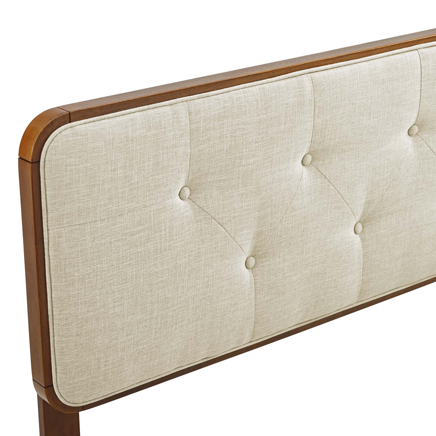 Collins Tufted Fabric and Wood Queen Headboard by Modway MOD-6234-WAL-BEI