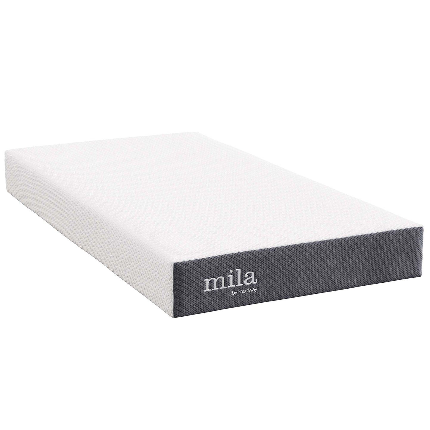 Mila 8" Twin Mattress by Modway MOD-6256-WHI