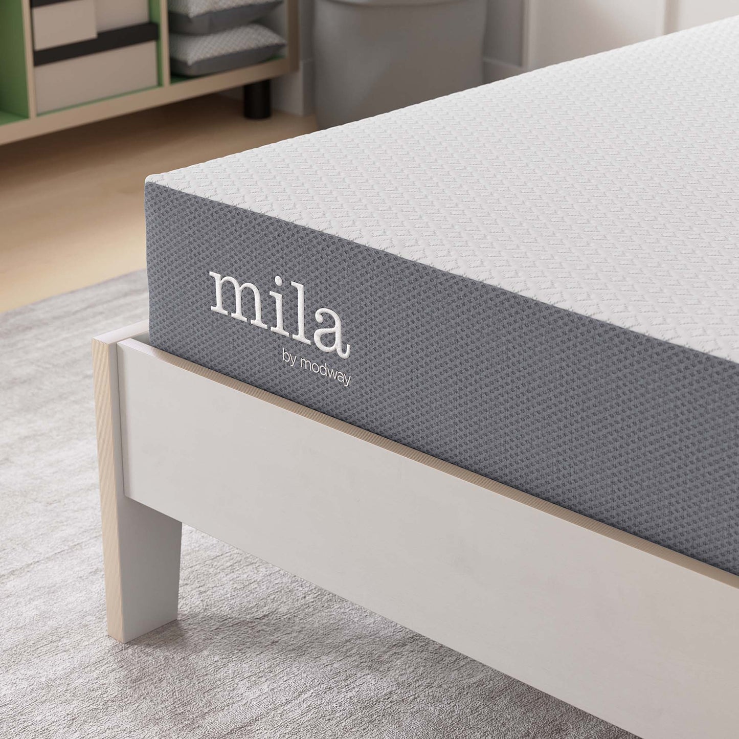 Mila 8" Twin Mattress by Modway MOD-6256-WHI