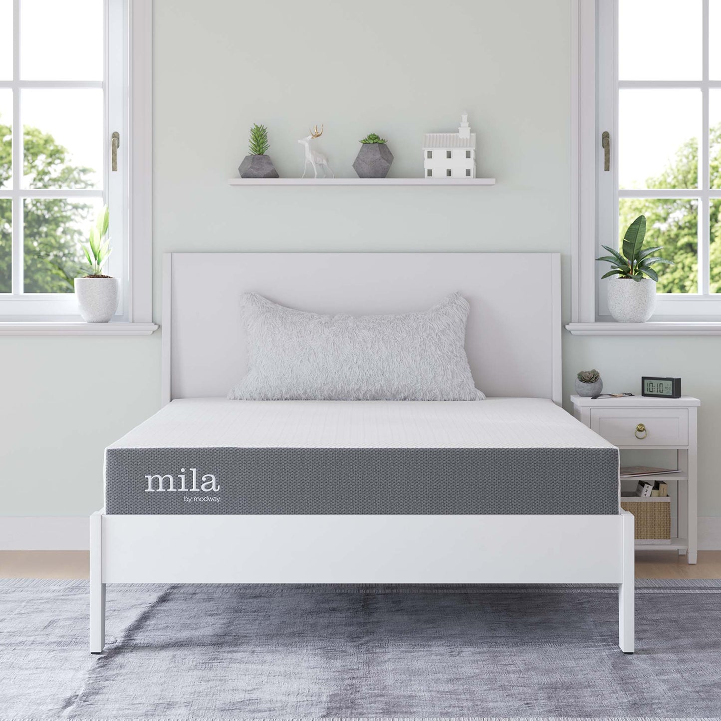 Mila 8" Full Mattress by Modway MOD-6257-WHI