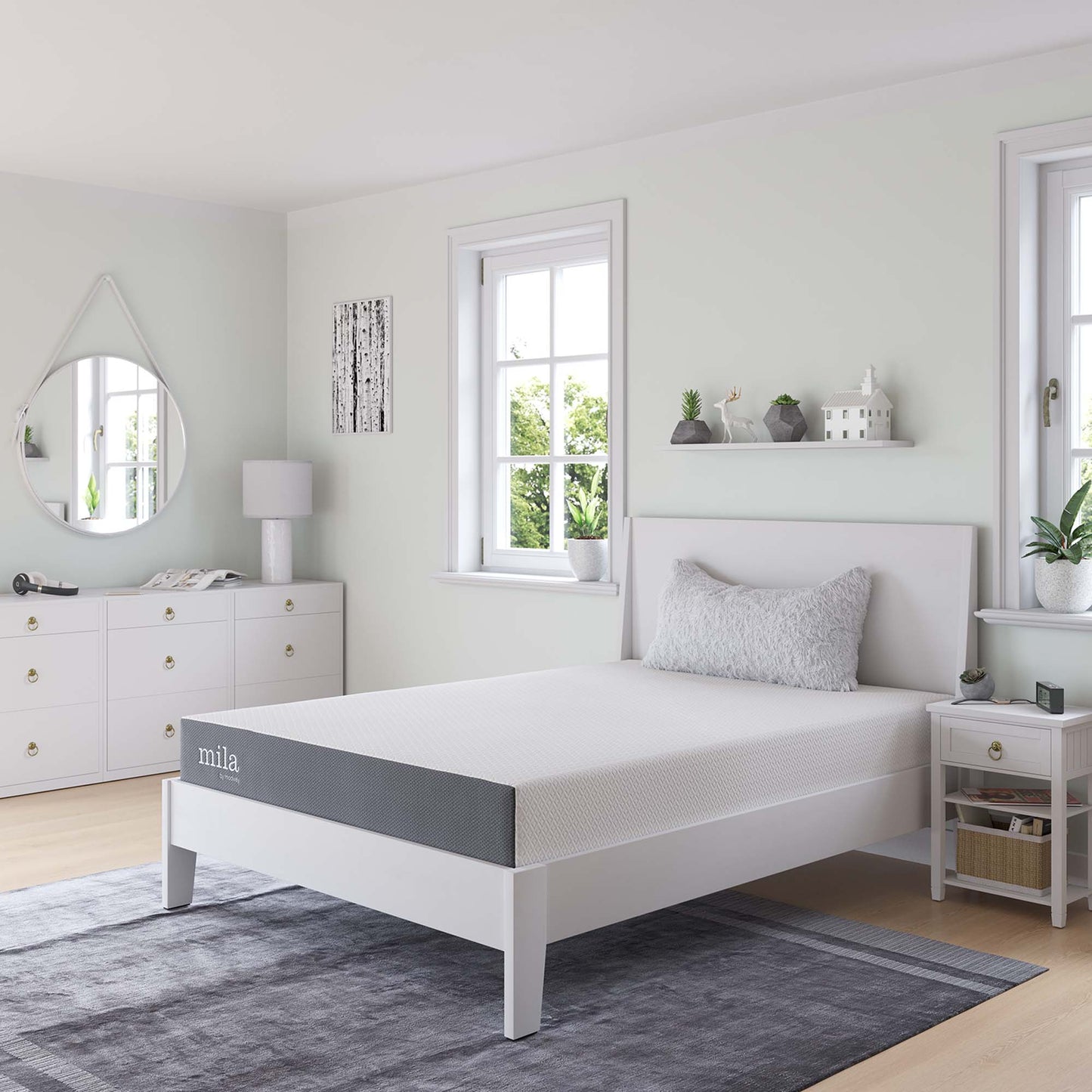 Mila 8" Full Mattress by Modway MOD-6257-WHI