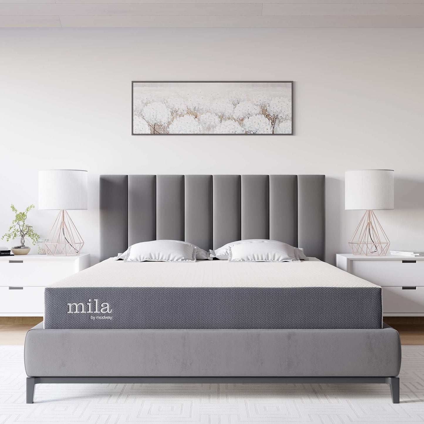 Mila 8" Queen Mattress by Modway MOD-6258-WHI