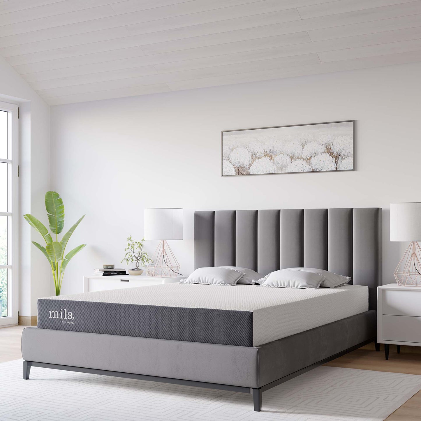 Mila 8" Queen Mattress by Modway MOD-6258-WHI
