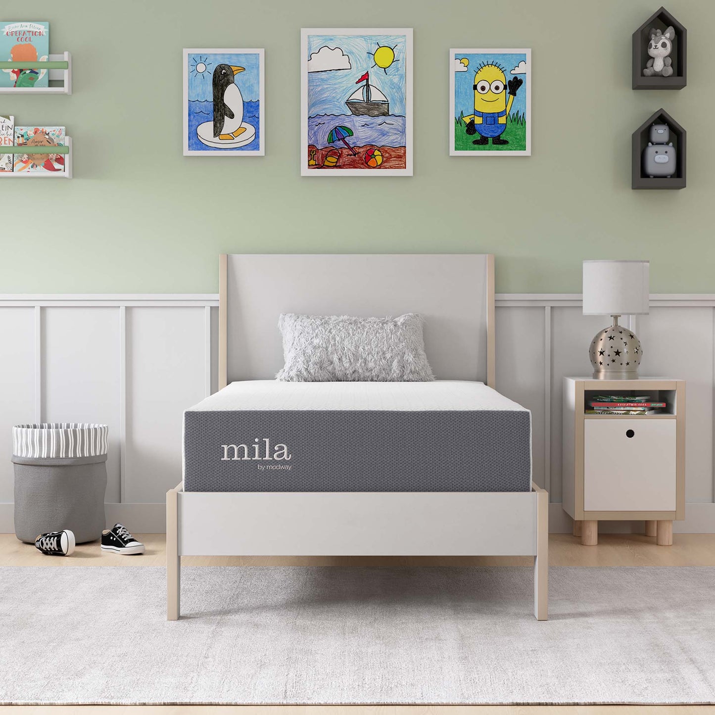 Mila 10" Twin Mattress by Modway MOD-6260-WHI