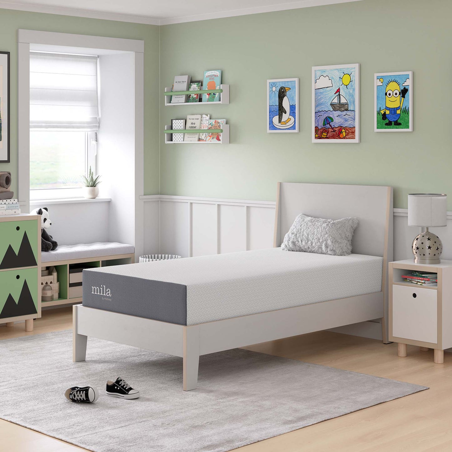 Mila 10" Twin Mattress by Modway MOD-6260-WHI