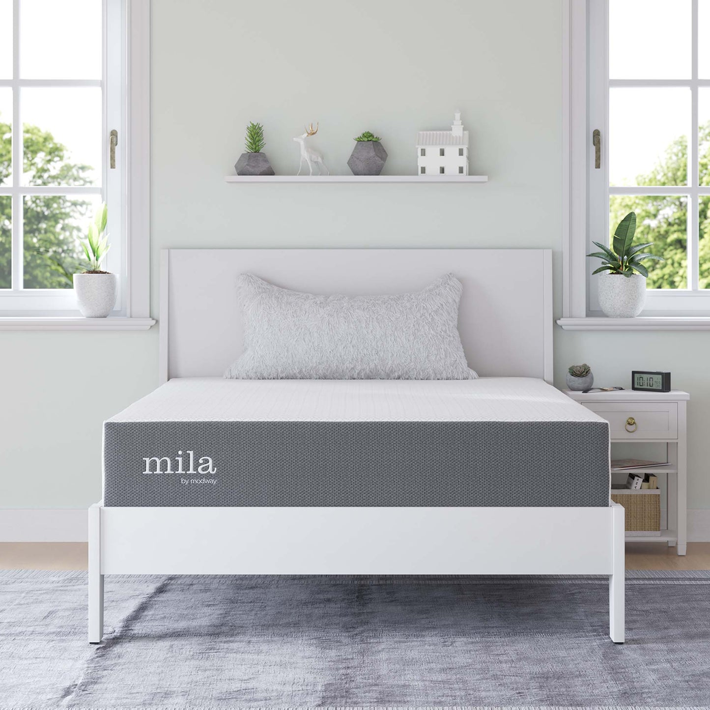 Mila 10" Full Mattress by Modway MOD-6261-WHI