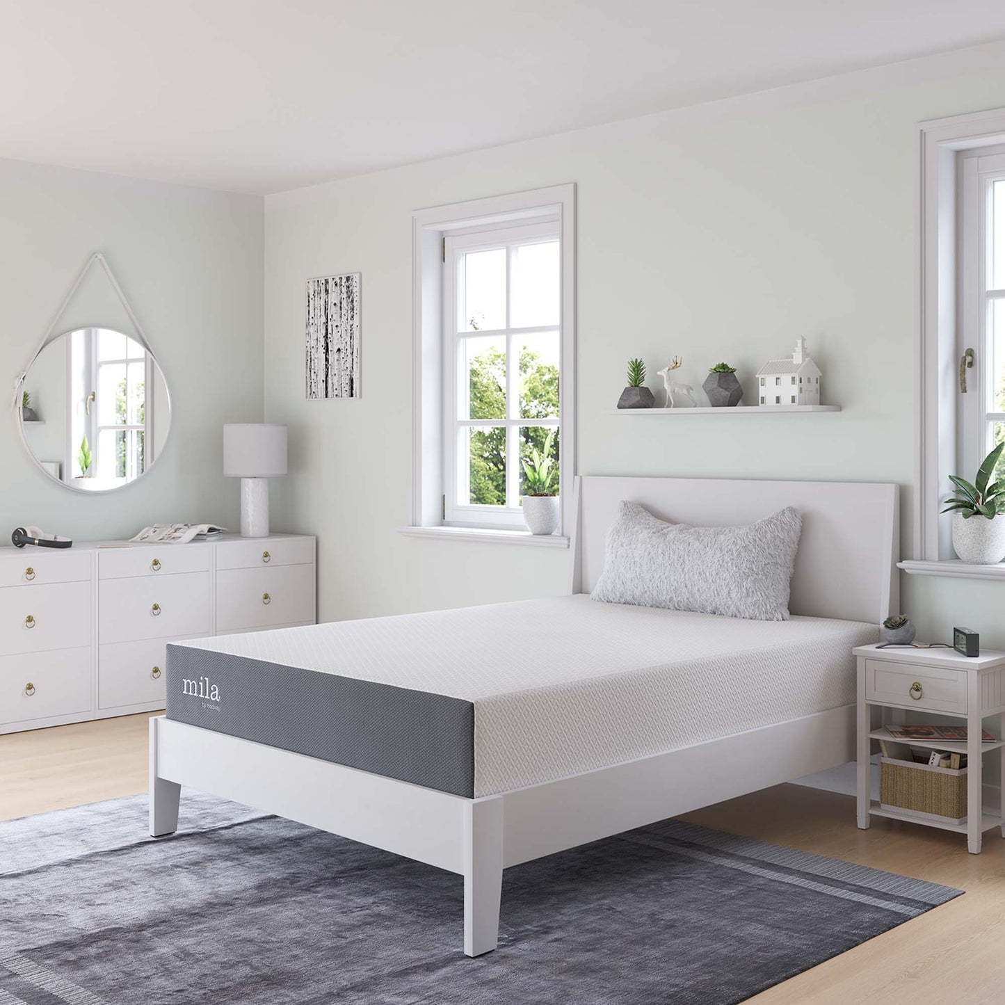 Mila 10" Full Mattress by Modway MOD-6261-WHI