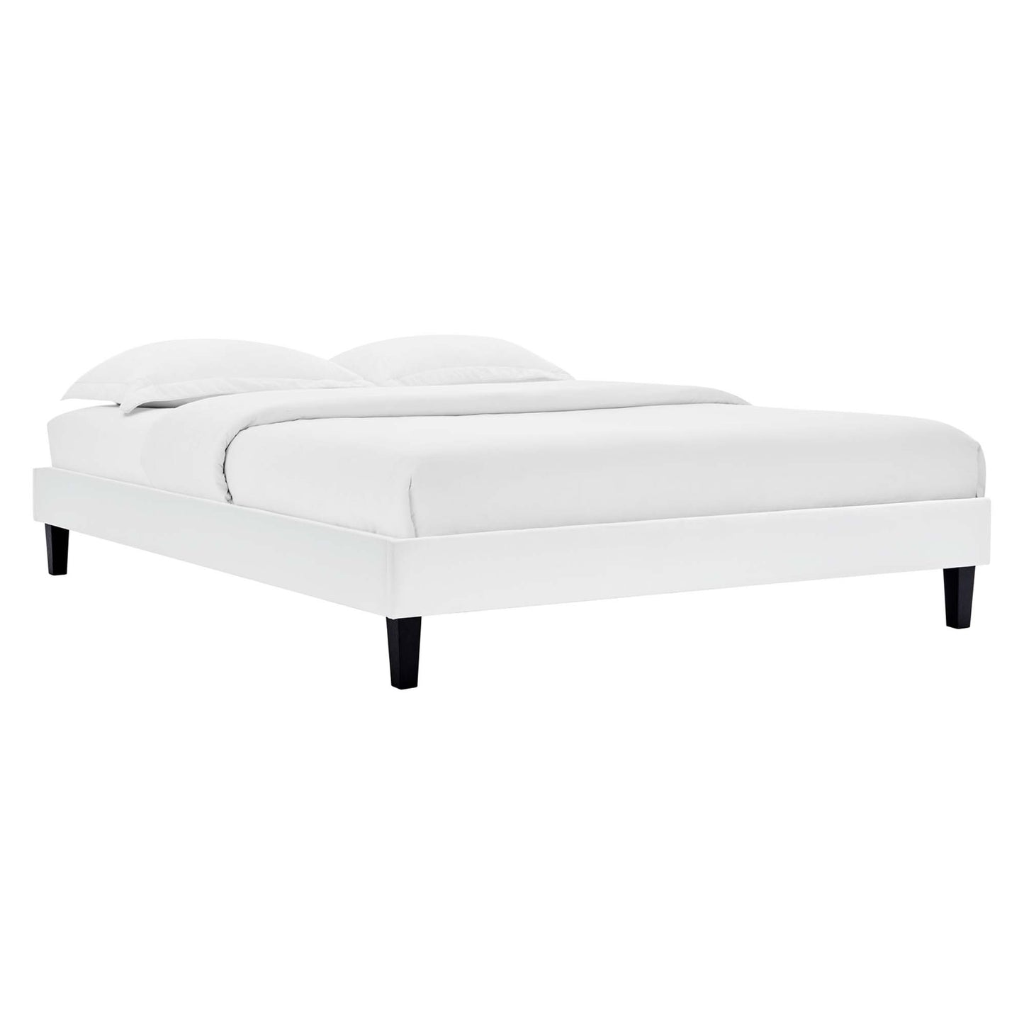 Reign Performance Velvet Twin Platform Bed Frame by Modway MOD-6264-WHI