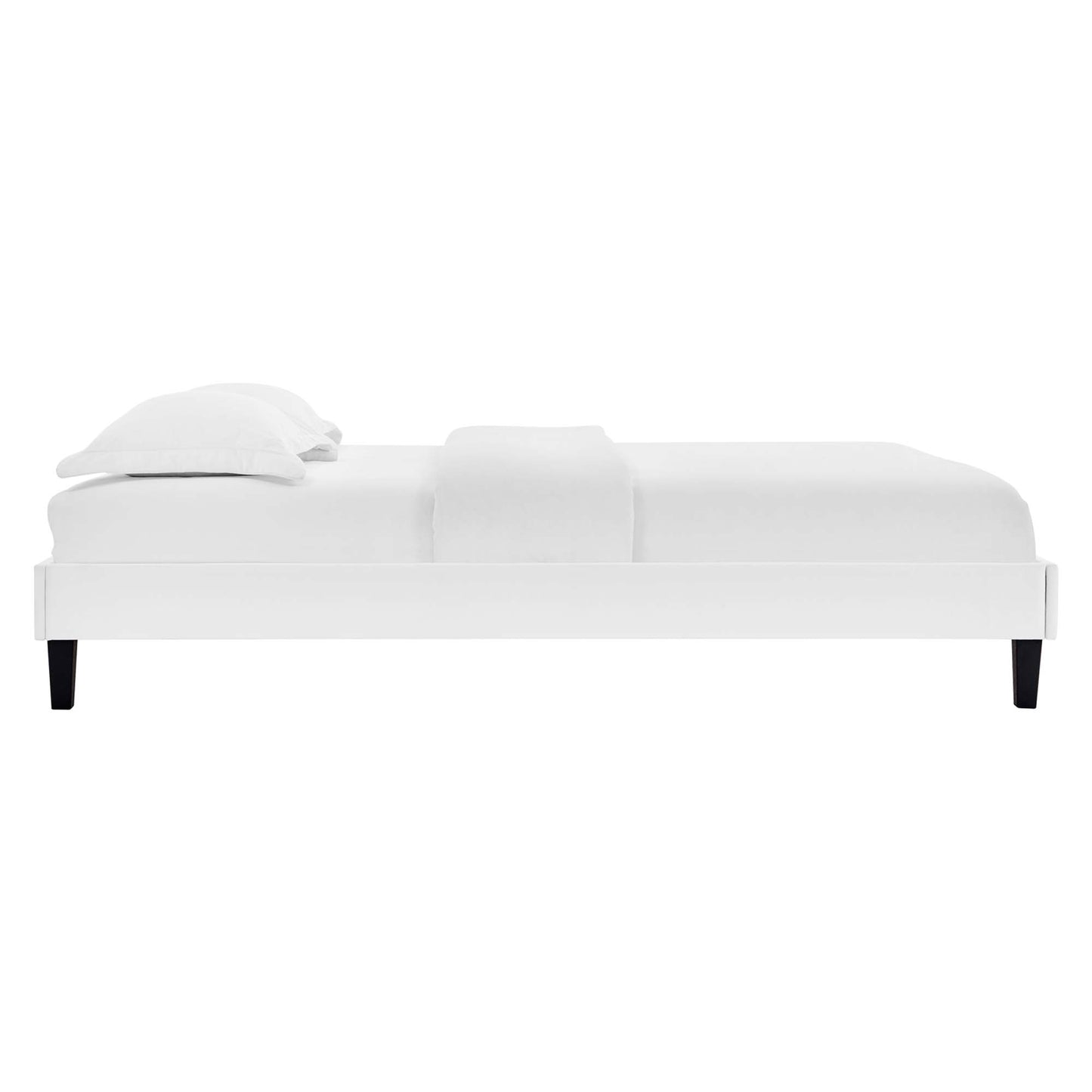 Reign Performance Velvet Twin Platform Bed Frame by Modway MOD-6264-WHI