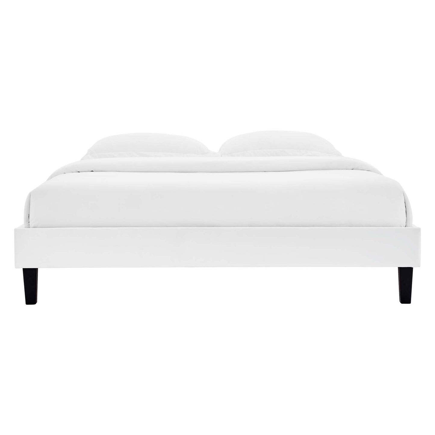 Reign Performance Velvet Twin Platform Bed Frame by Modway MOD-6264-WHI