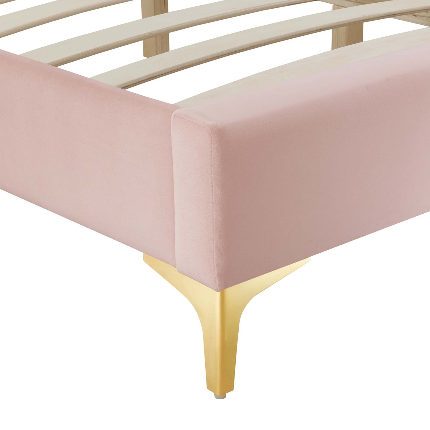Sutton Performance Velvet Queen Bed Frame by Modway MOD-6275-PNK