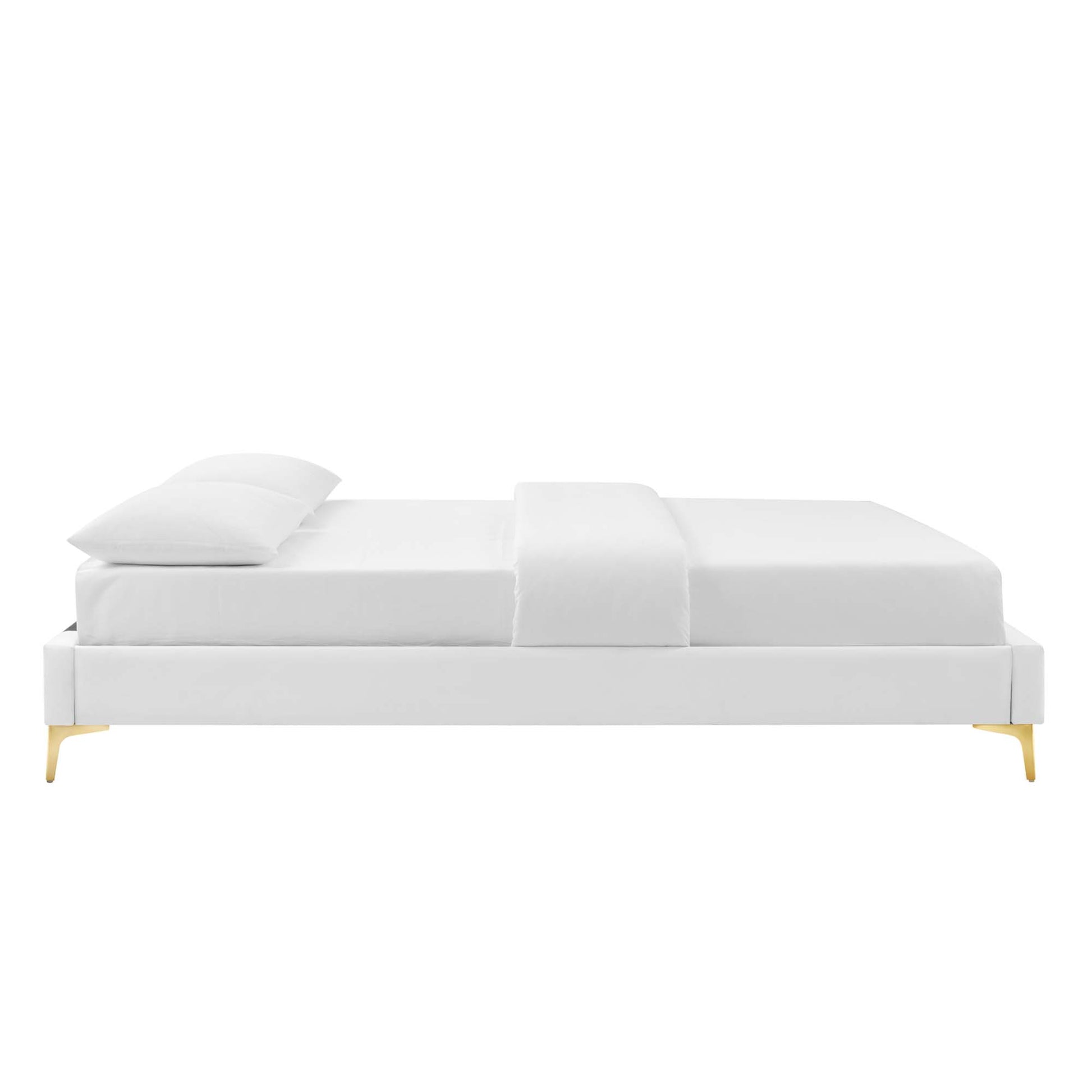 Leah Chevron Tufted Performance Velvet Queen Platform Bed by Modway