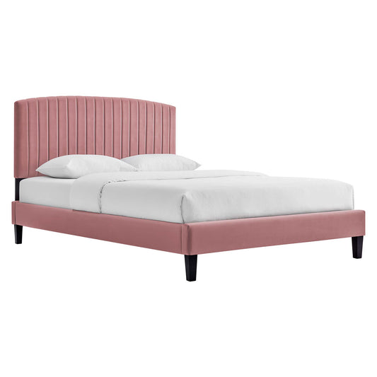 Alessi Performance Velvet Queen Platform Bed by Modway MOD-6283-DUS