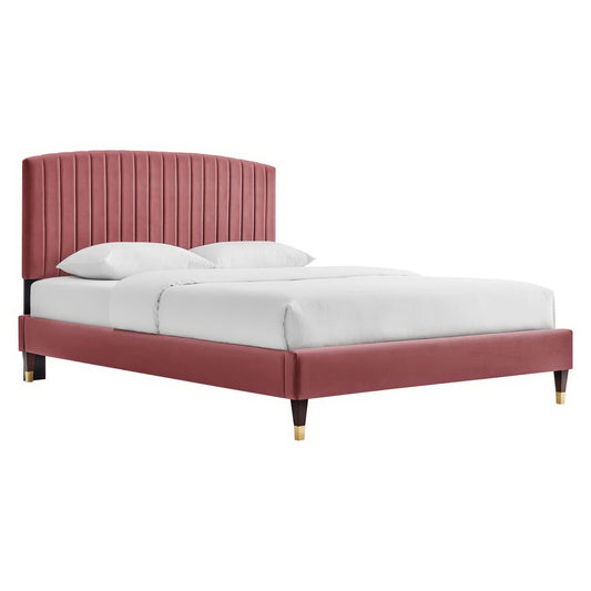Alessi Performance Velvet Queen Platform Bed by Modway MOD-6284-DUS
