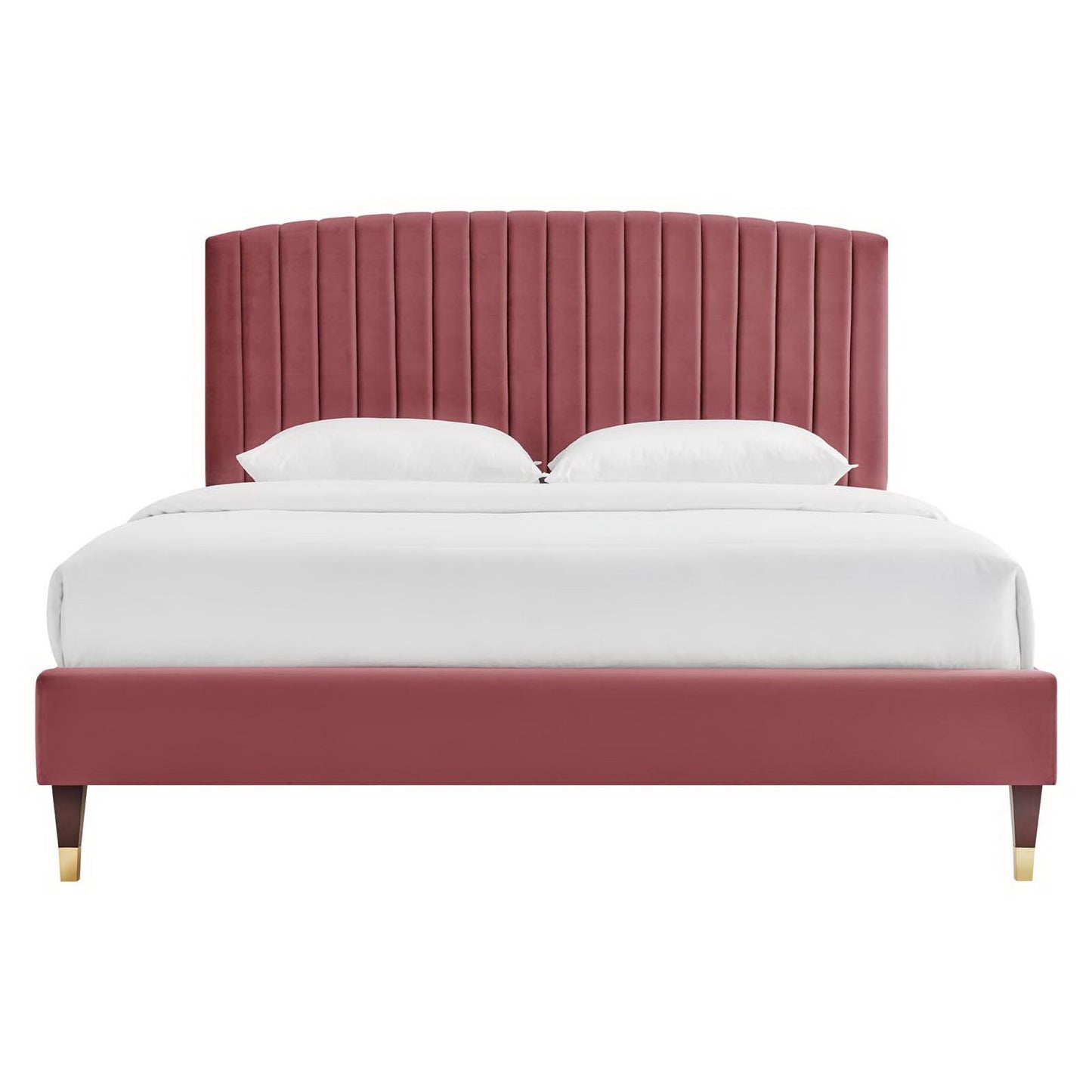 Alessi Performance Velvet Queen Platform Bed by Modway