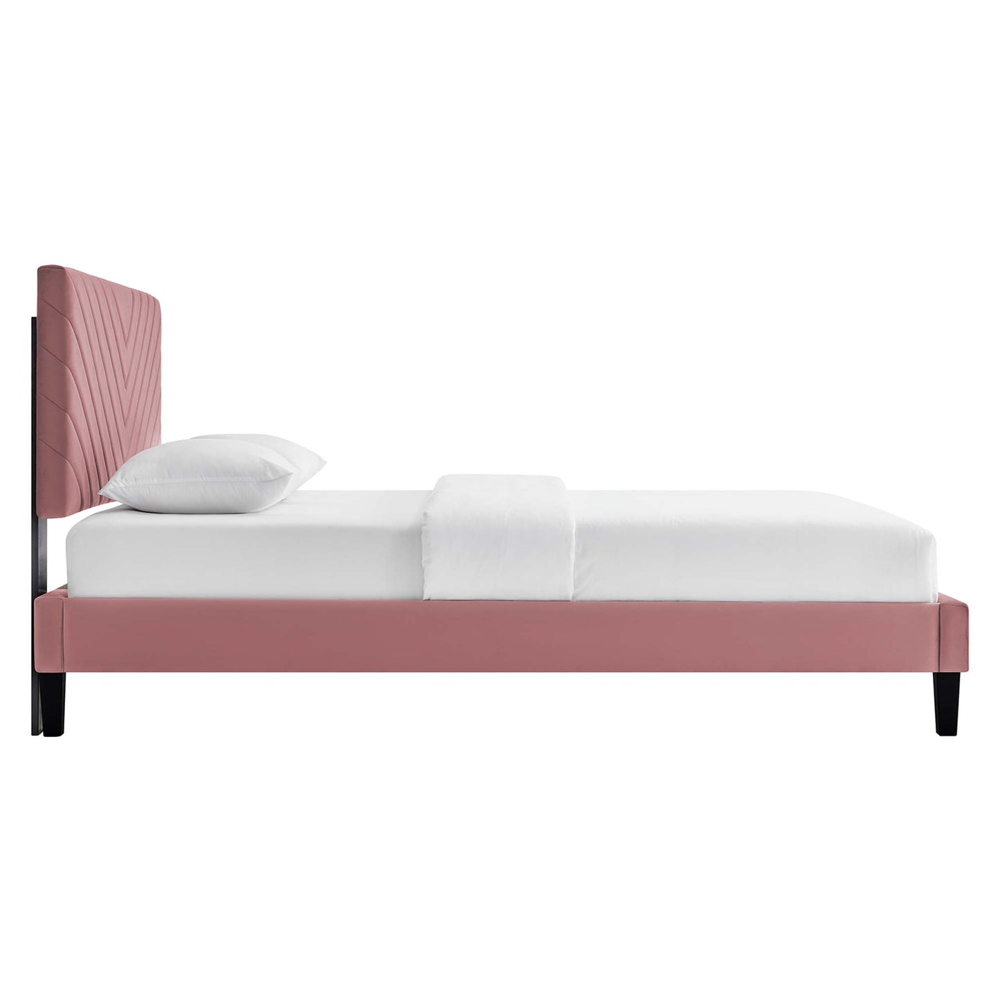 Roxanne Performance Velvet Queen Platform Bed by Modway MOD-6285-DUS