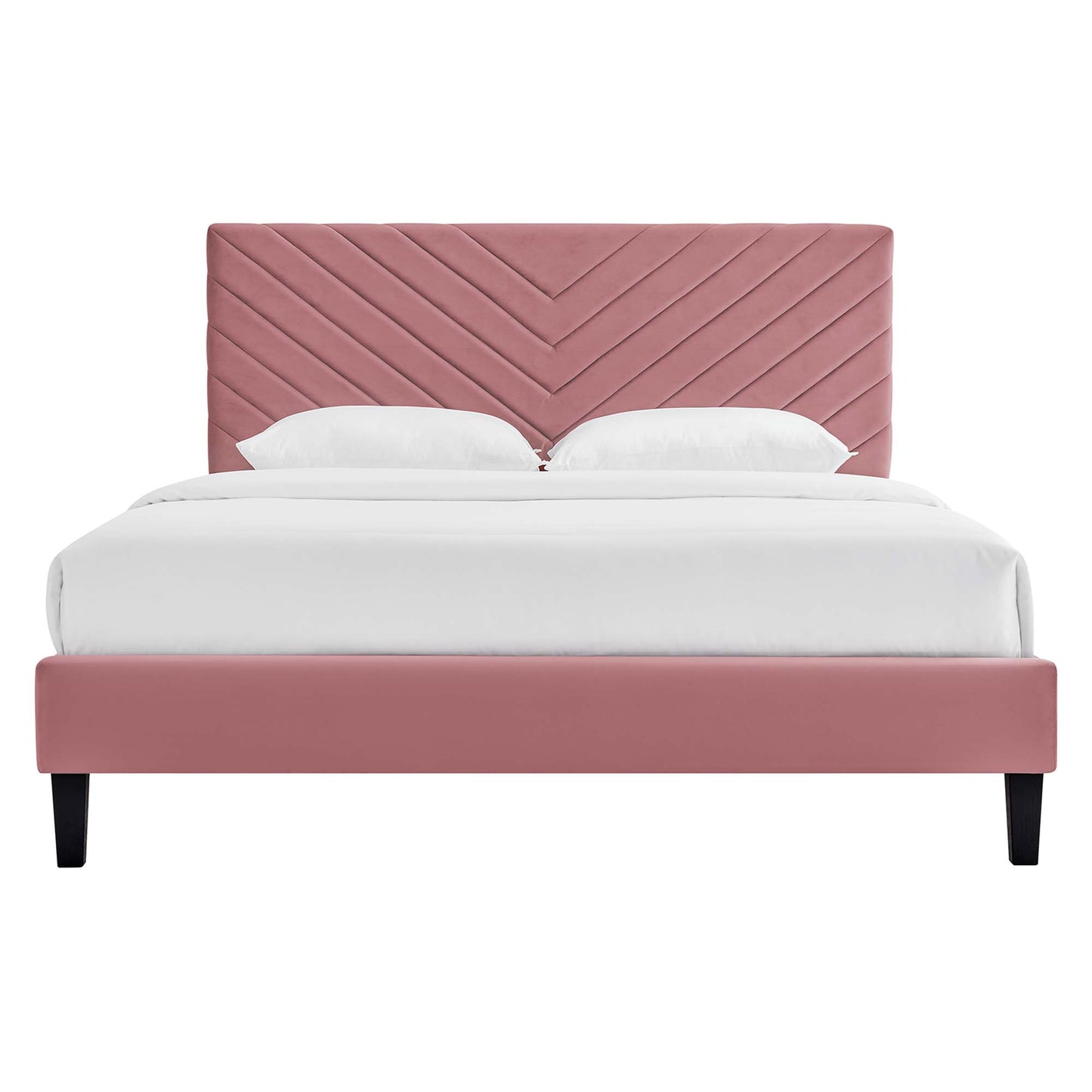 Roxanne Performance Velvet Queen Platform Bed by Modway MOD-6285-DUS