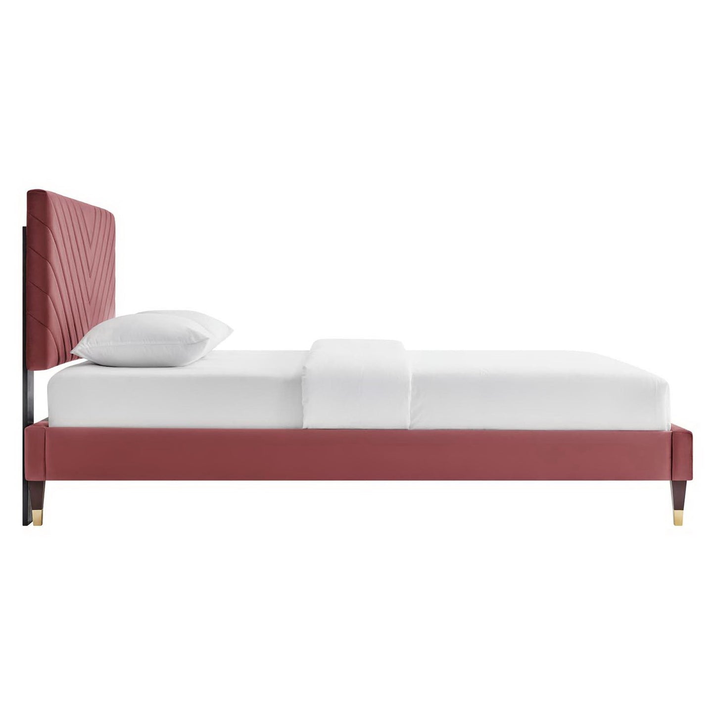 Roxanne Performance Velvet Queen Platform Bed by Modway MOD-6286-DUS