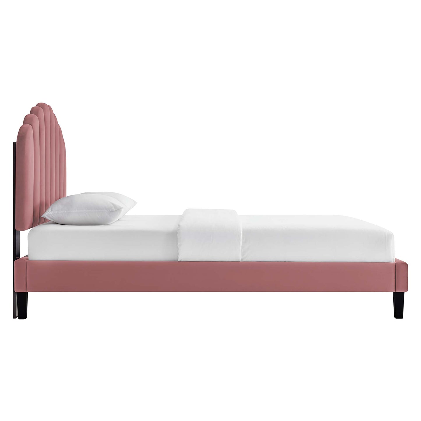 Daisy Performance Velvet Queen Platform Bed by Modway MOD-6287-DUS