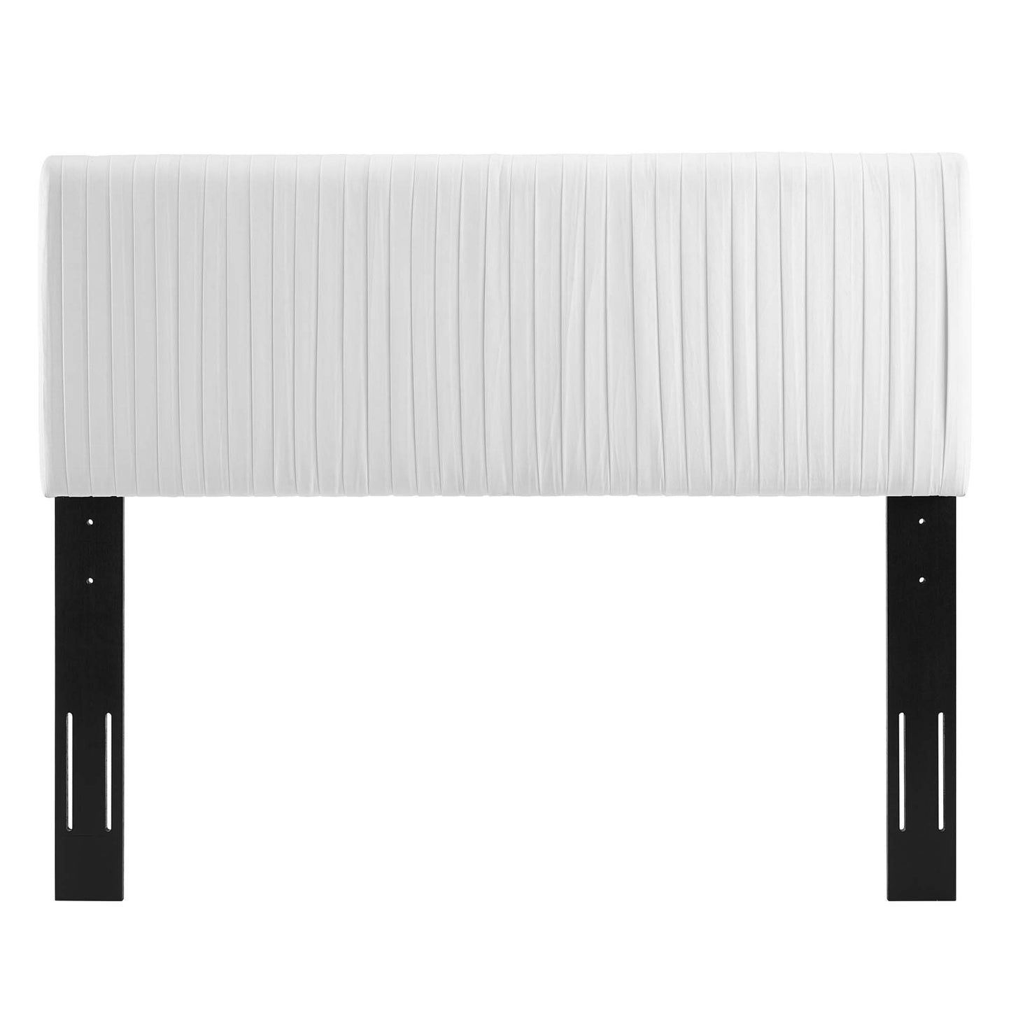 Eloise Channel Tufted Performance Velvet Full/Queen Headboard by Modway MOD-6327-WHI