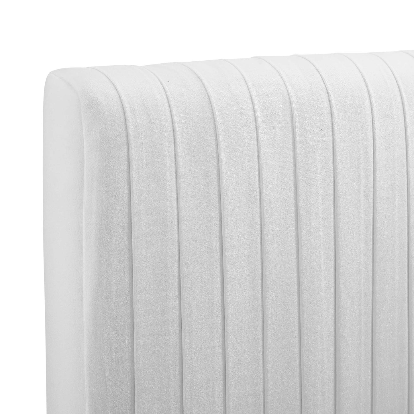 Eloise Channel Tufted Performance Velvet Full/Queen Headboard by Modway MOD-6327-WHI