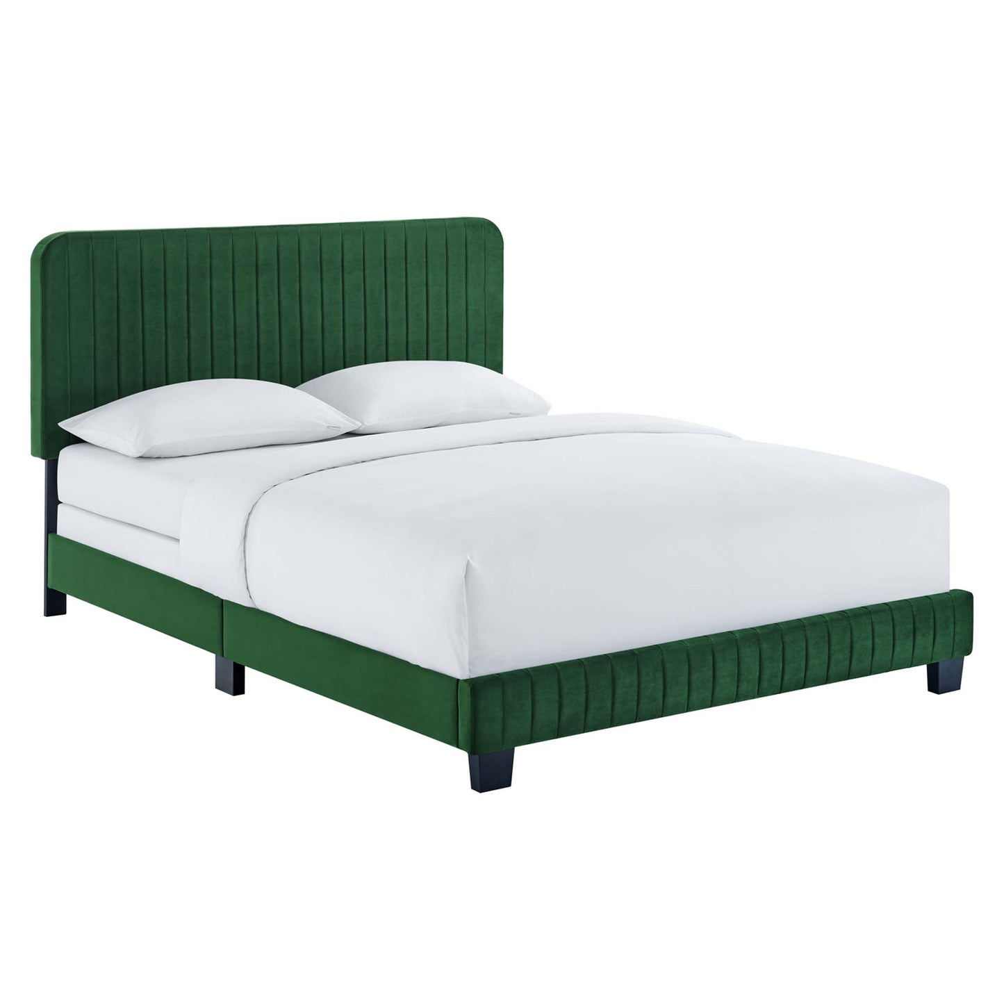 Celine Channel Tufted Performance Velvet Queen Bed by Modway MOD-6330-EME
