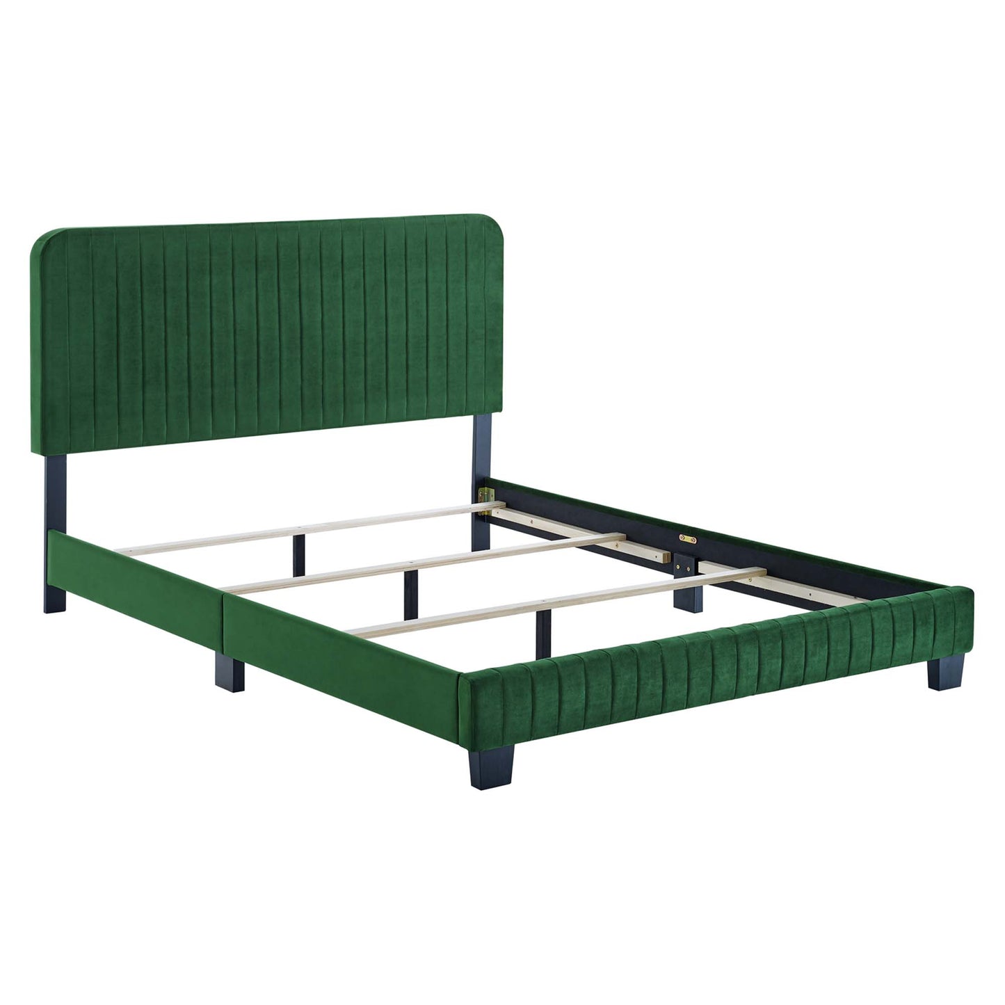 Celine Channel Tufted Performance Velvet Queen Bed by Modway MOD-6330-EME