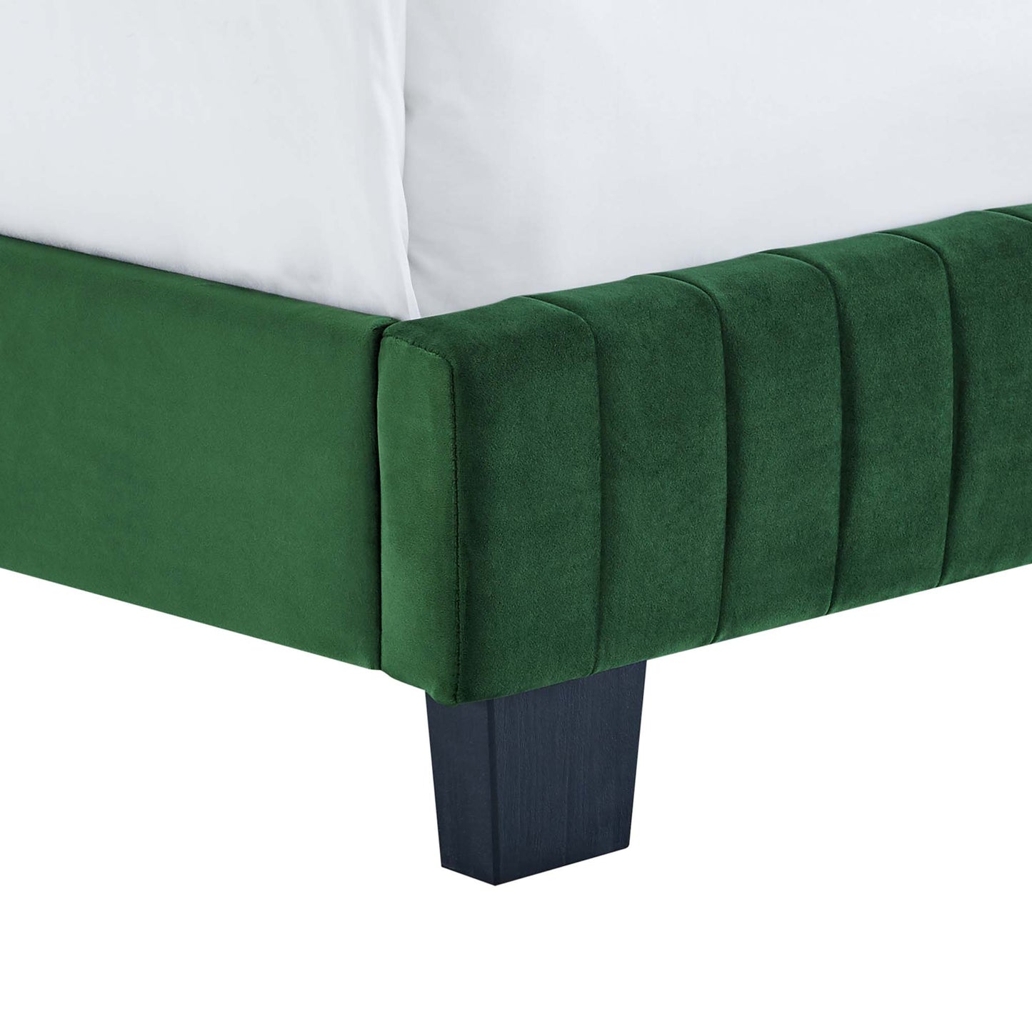 Celine Channel Tufted Performance Velvet Queen Bed by Modway MOD-6330-EME