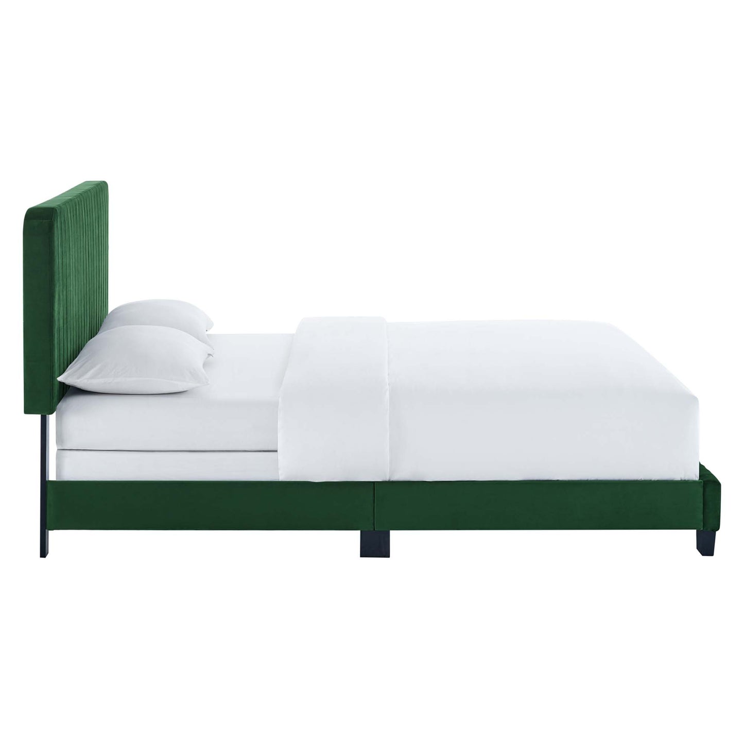 Celine Channel Tufted Performance Velvet Queen Bed by Modway MOD-6330-EME