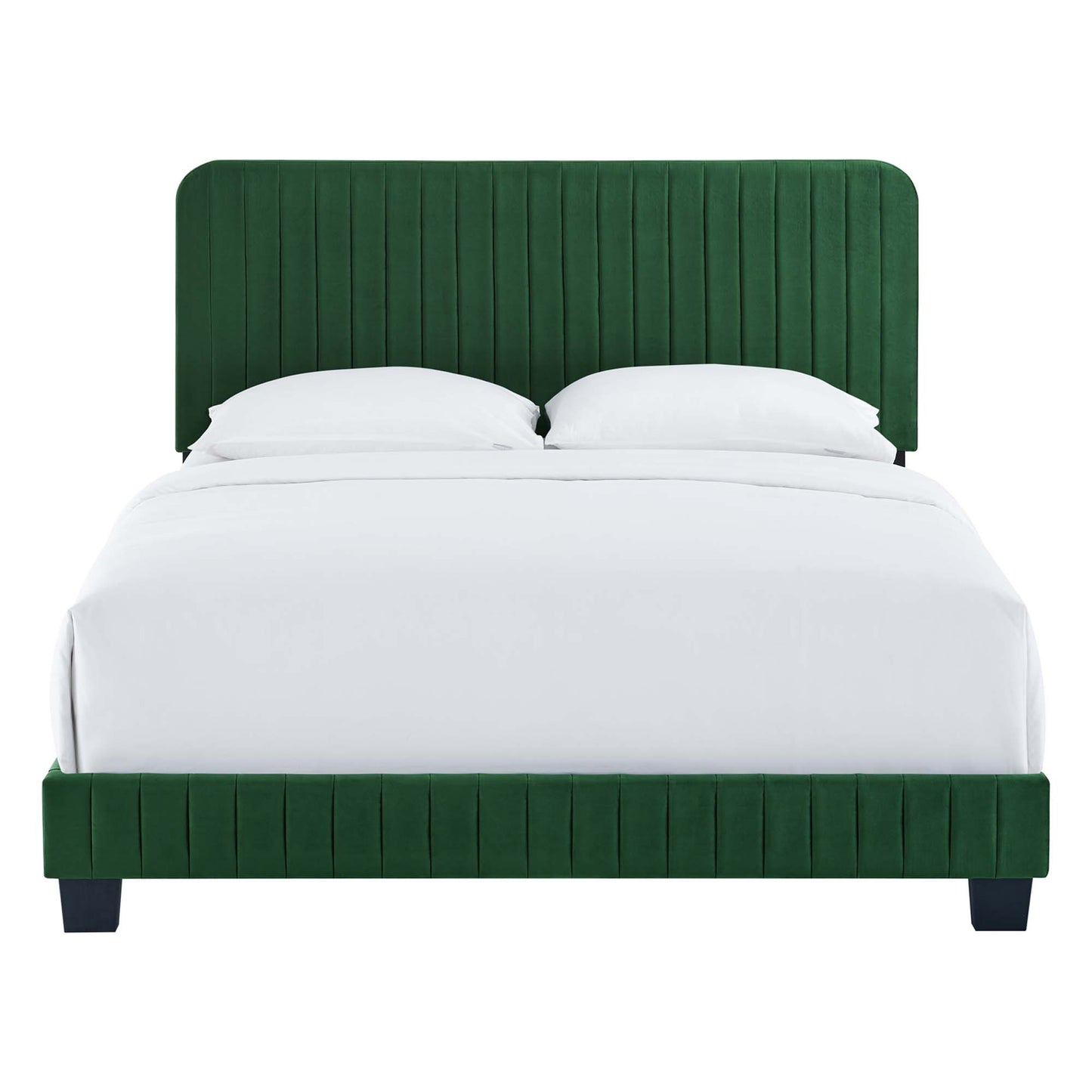Celine Channel Tufted Performance Velvet Queen Bed by Modway MOD-6330-EME