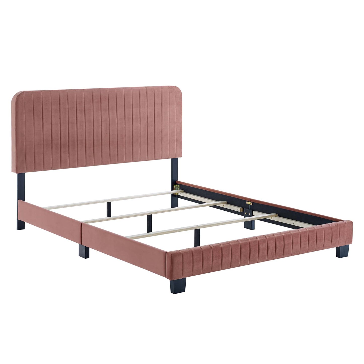Celine Channel Tufted Performance Velvet Twin Bed by Modway MOD-6332-DUS