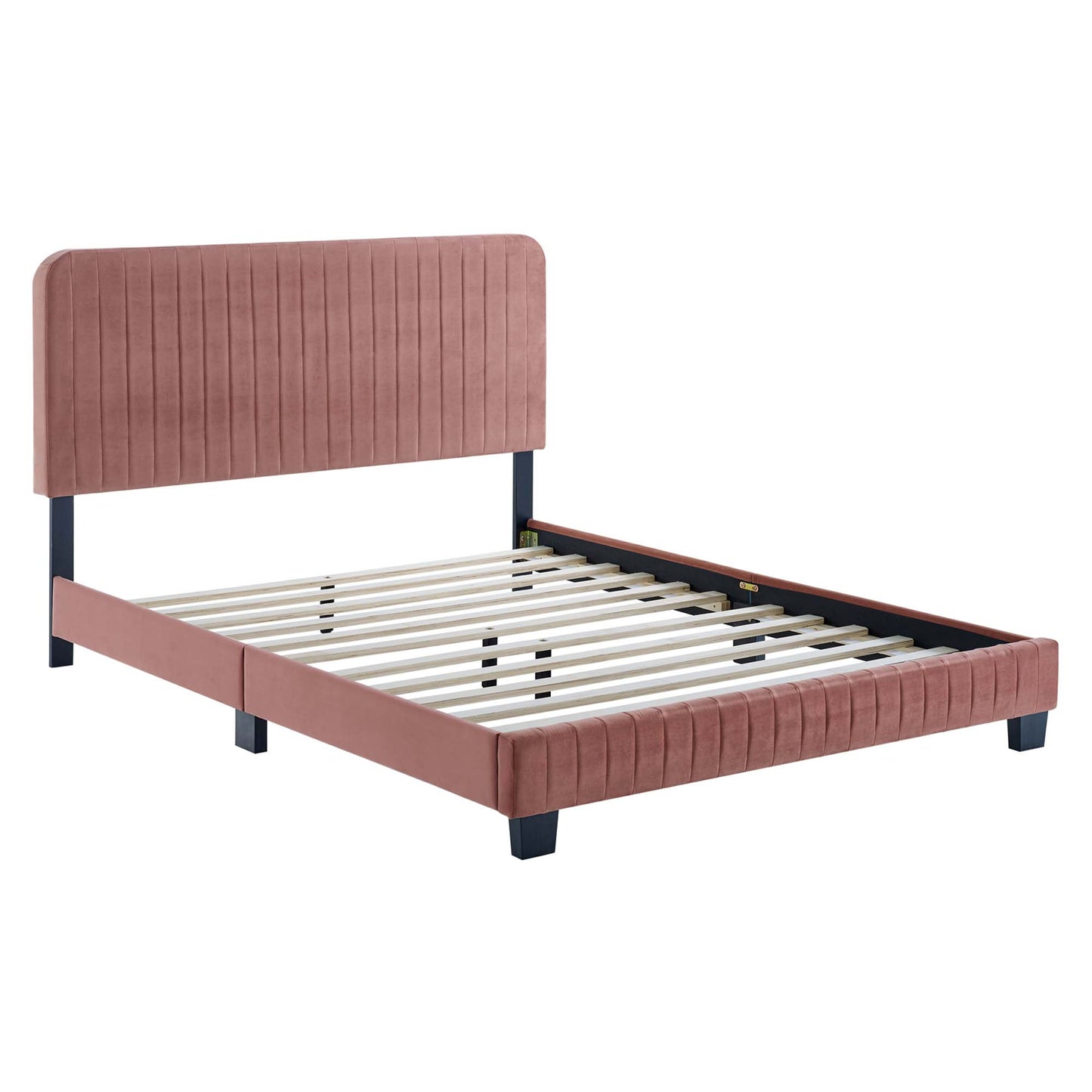 Celine Channel Tufted Performance Velvet Full Platform Bed by Modway