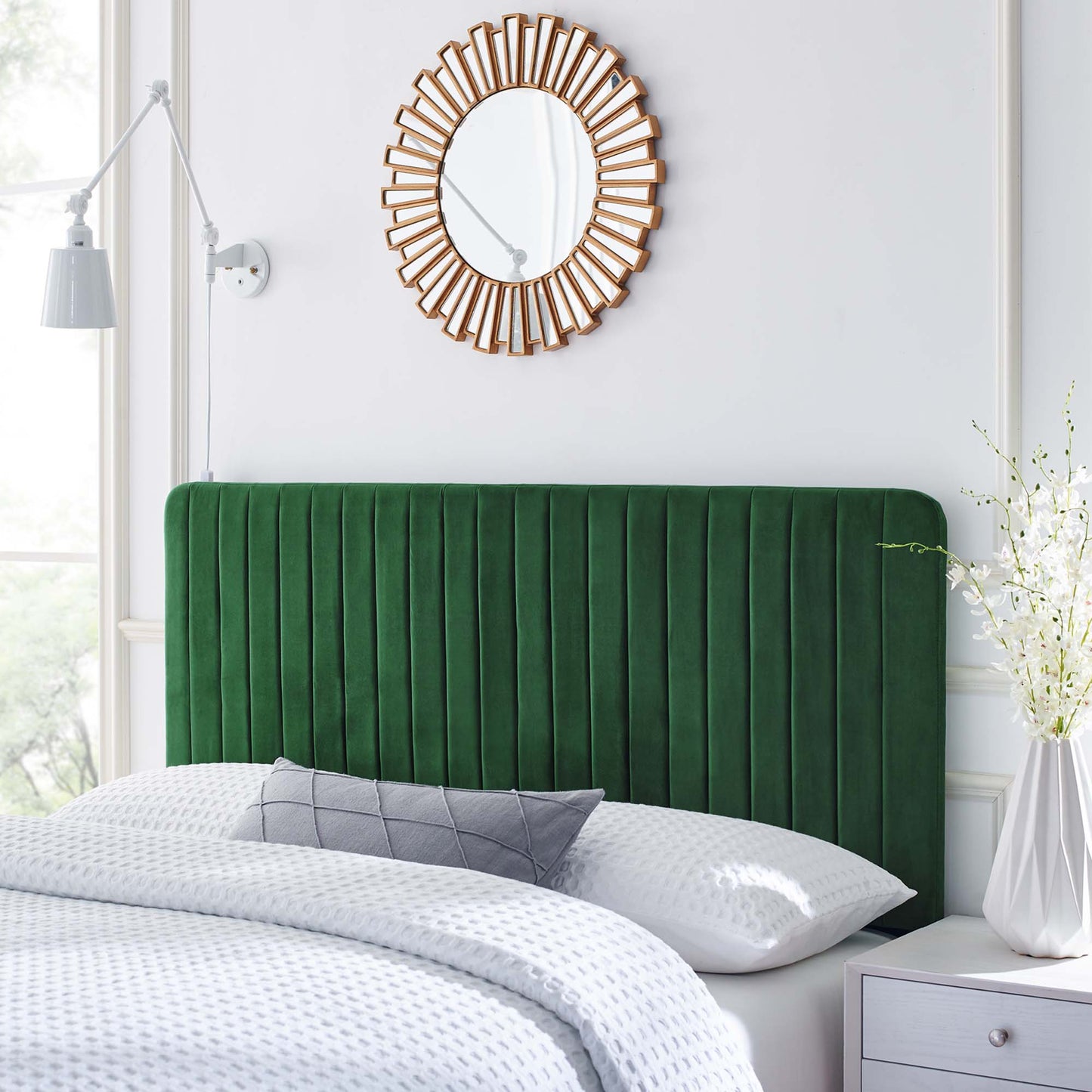 Milenna Channel Tufted Performance Velvet King/California King Headboard by Modway