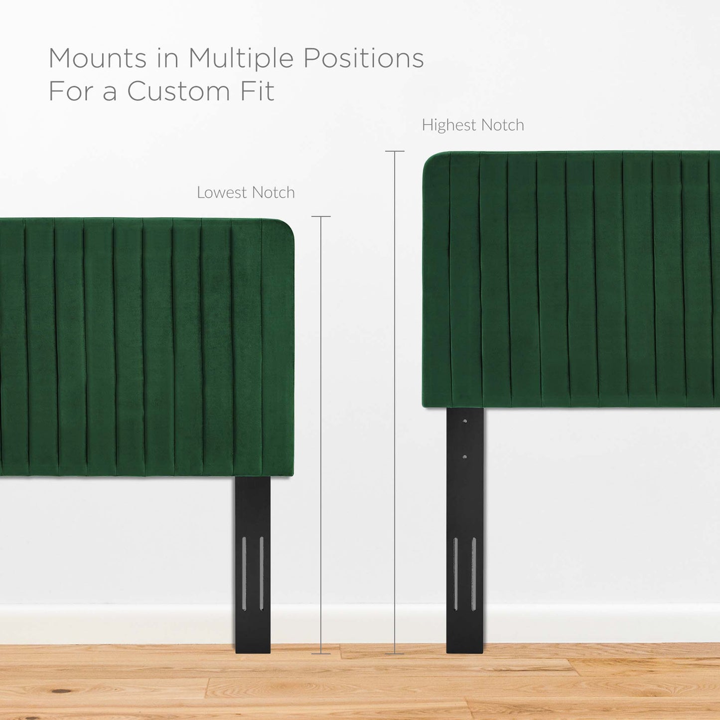 Milenna Channel Tufted Performance Velvet King/California King Headboard by Modway
