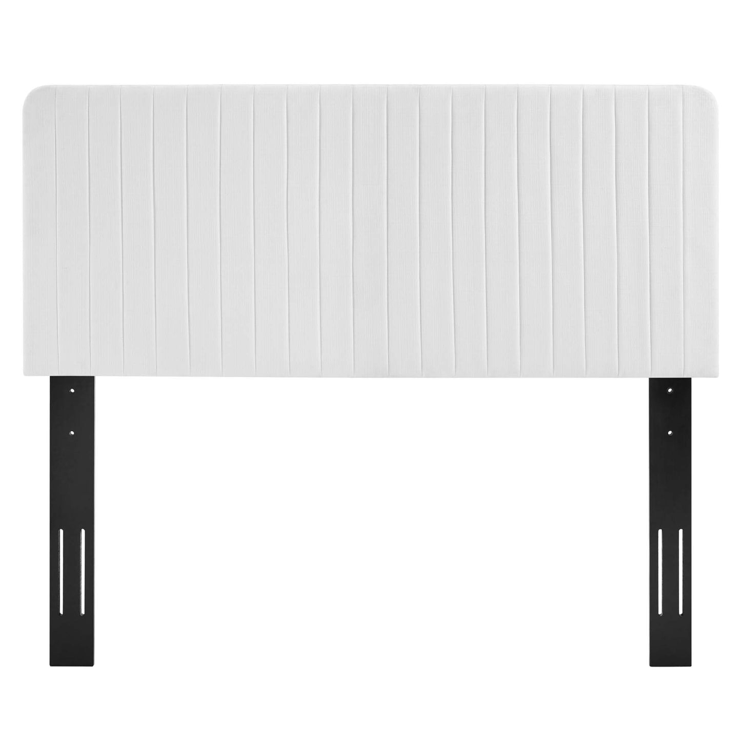 Milenna Channel Tufted Upholstered Fabric Headboard by Modway