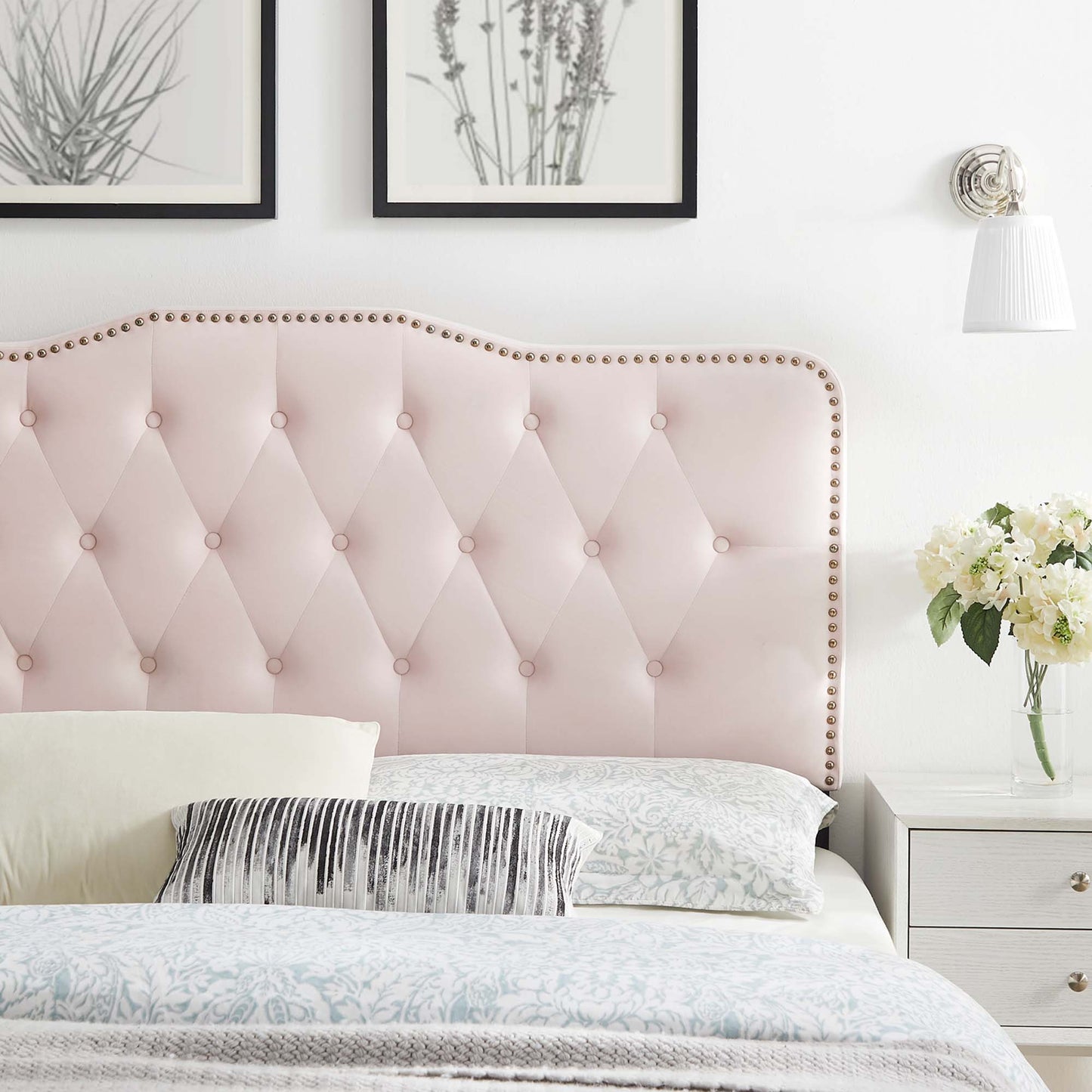 Sophia Tufted Performance Velvet Full/Queen Headboard by Modway MOD-6410-PNK