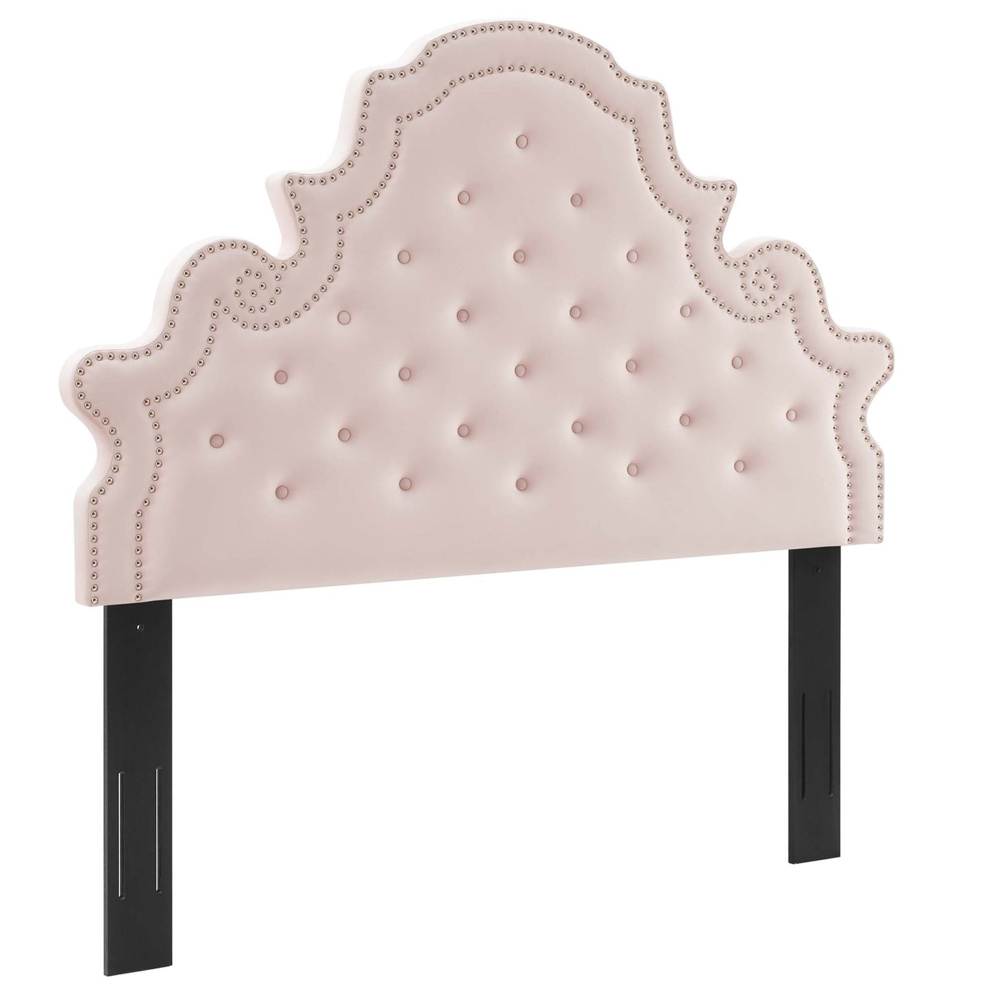 Gwyneth Tufted Performance Velvet Queen Platform Bed by Modway MOD-6751-PNK