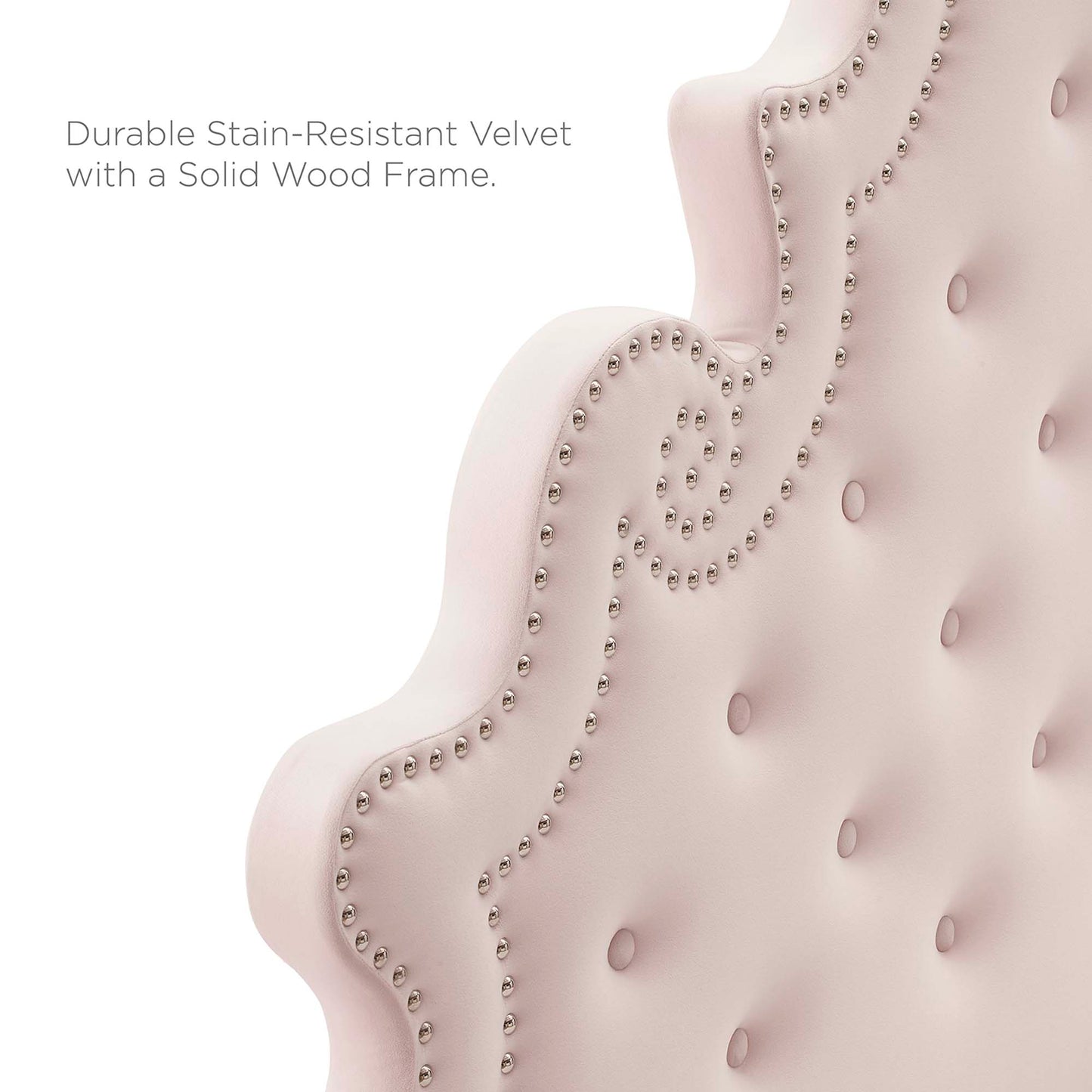 Diana Tufted Performance Velvet Full/Queen Headboard by Modway MOD-6417-PNK